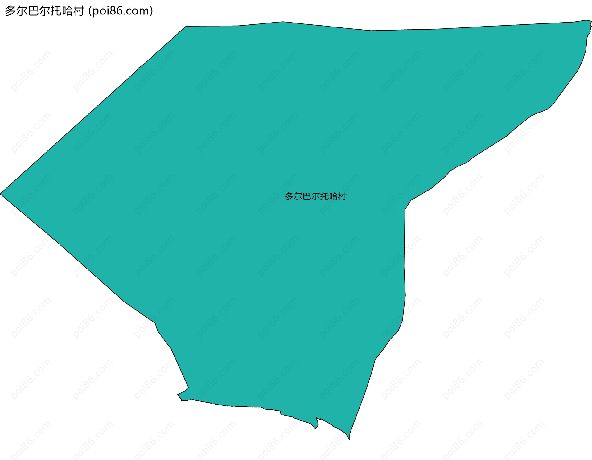 多尔巴尔托哈村边界地图
