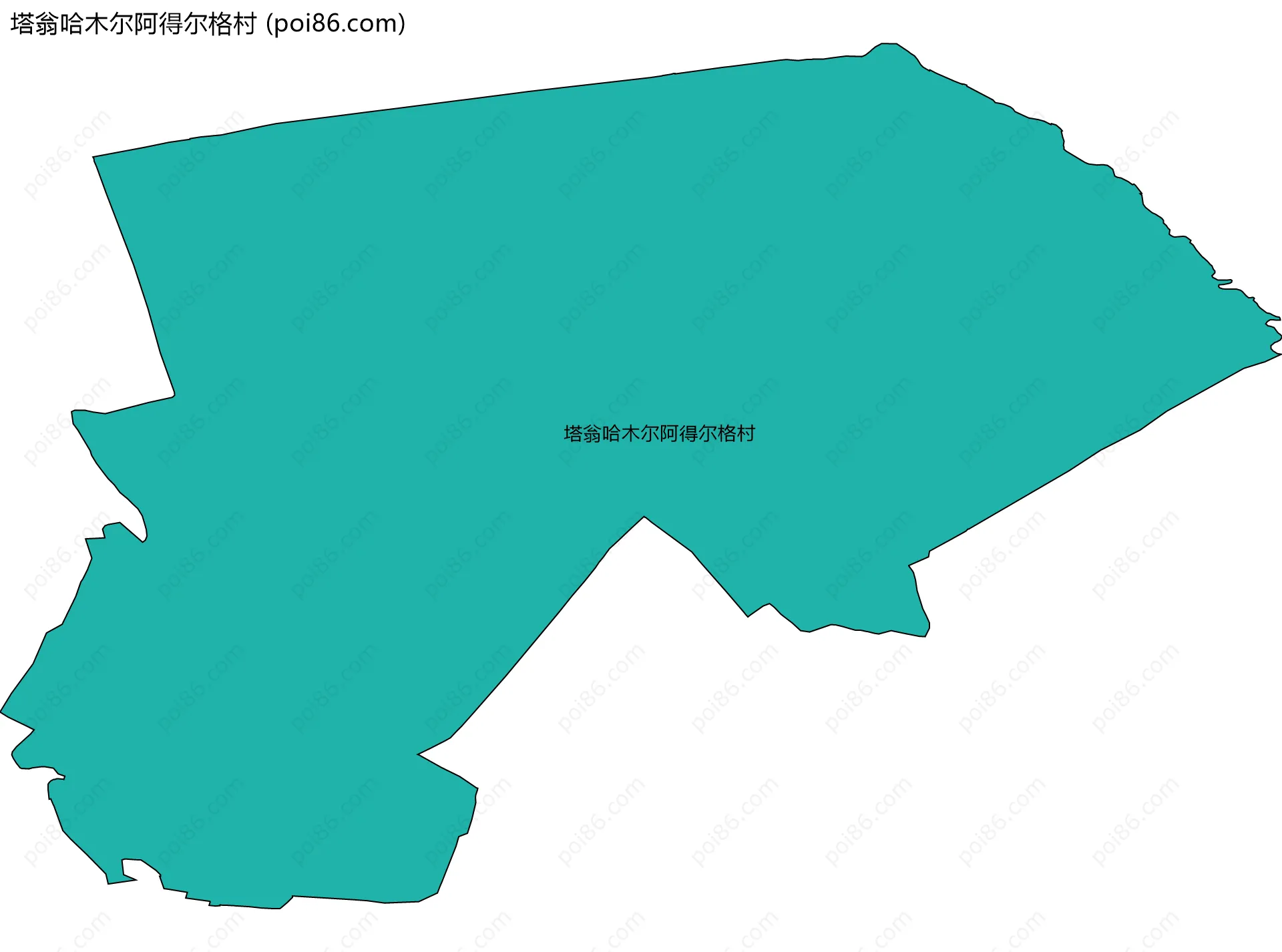 塔翁哈木尔阿得尔格村边界地图