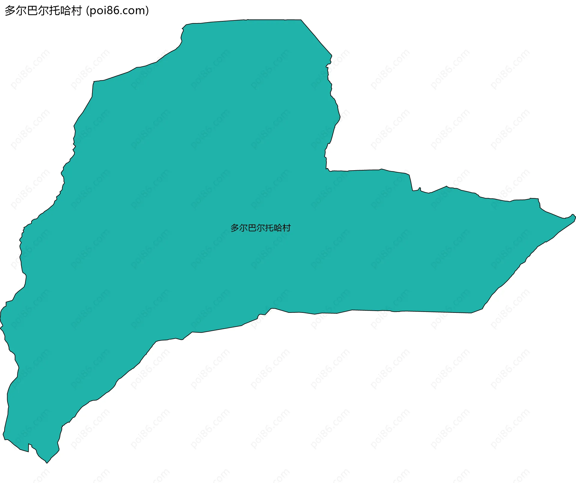 多尔巴尔托哈村边界地图