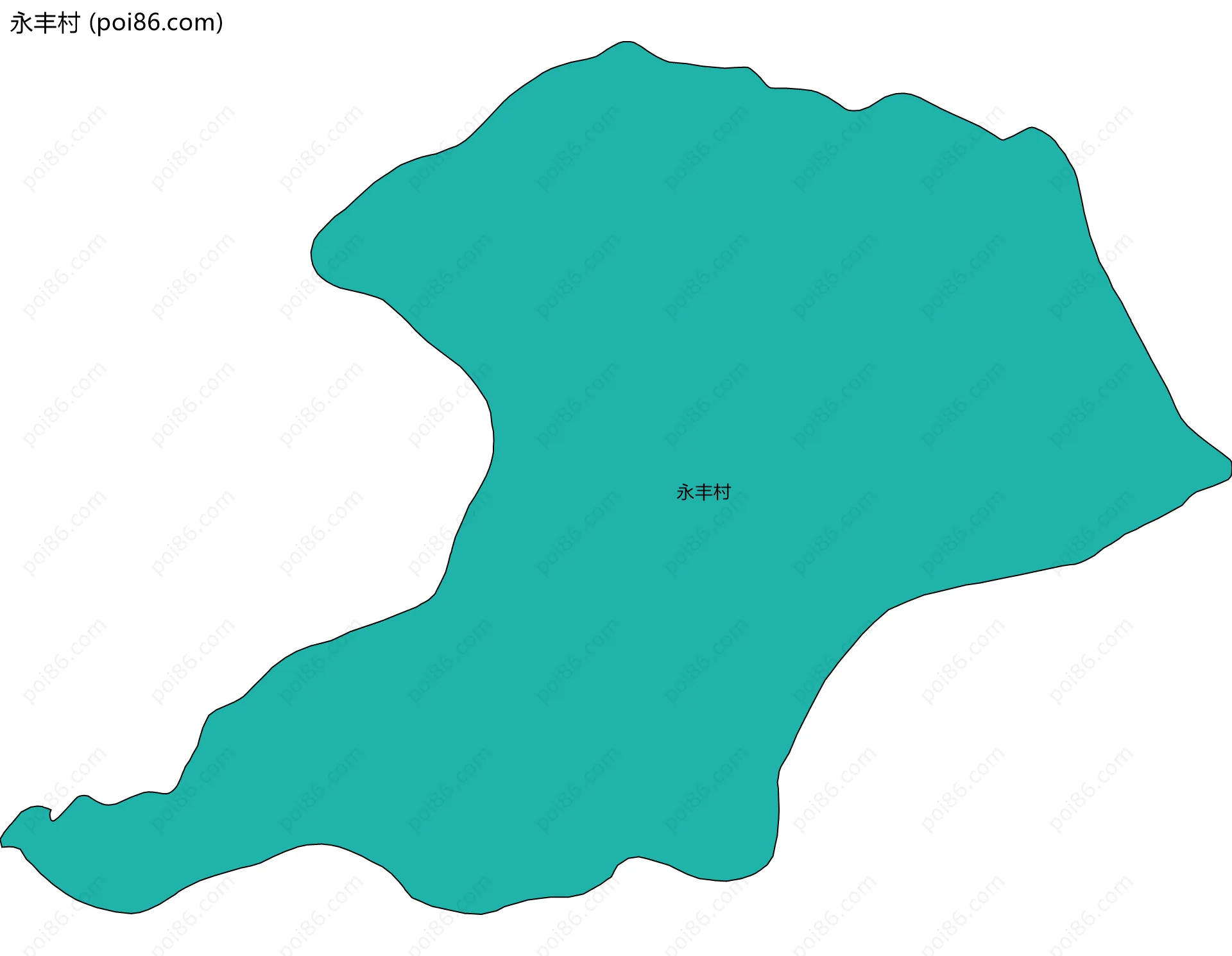 永丰村边界地图