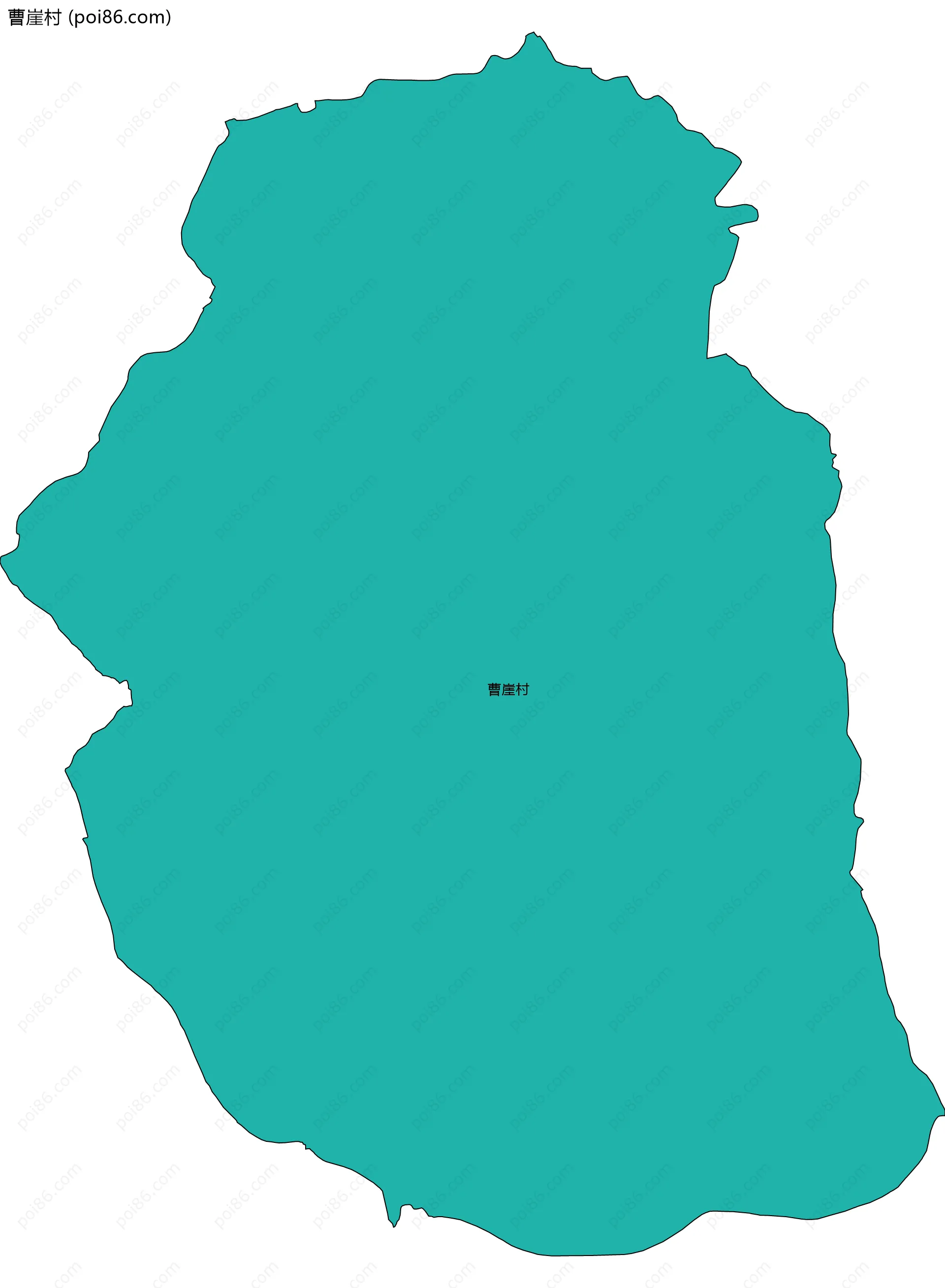 曹崖村边界地图