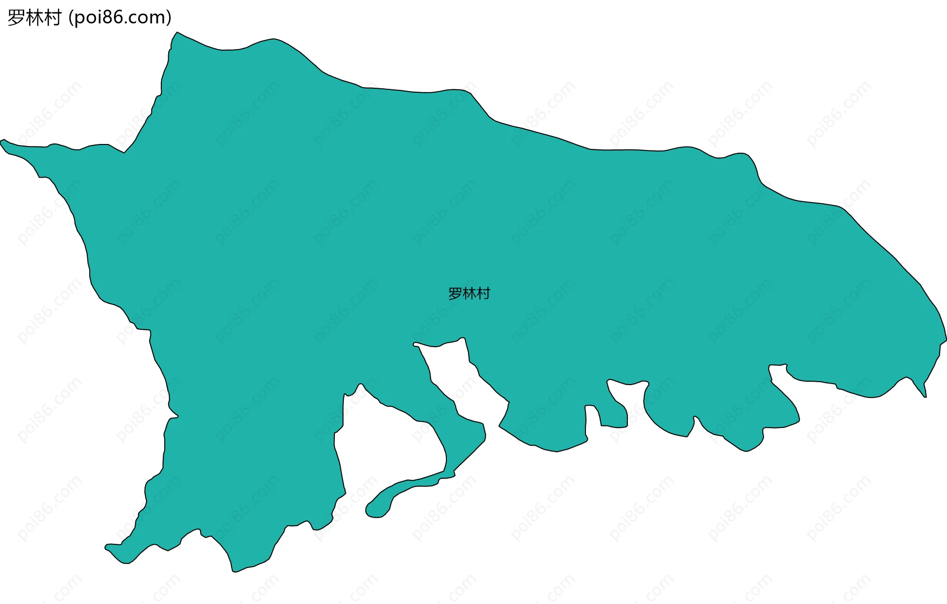 罗林村边界地图