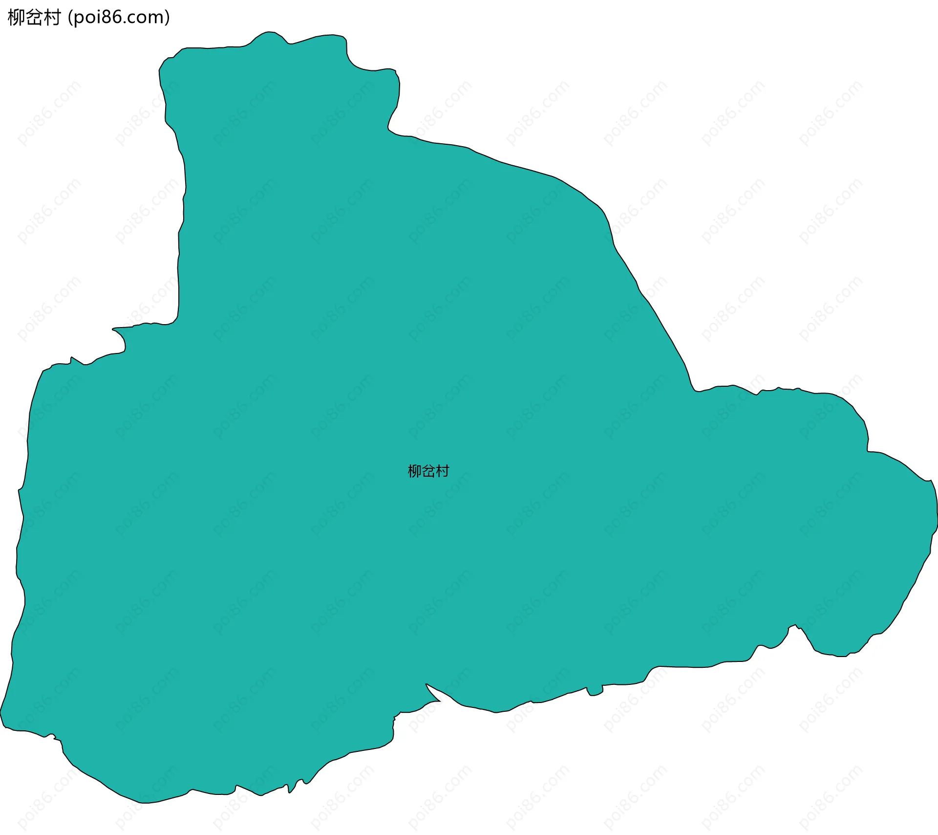 柳岔村边界地图