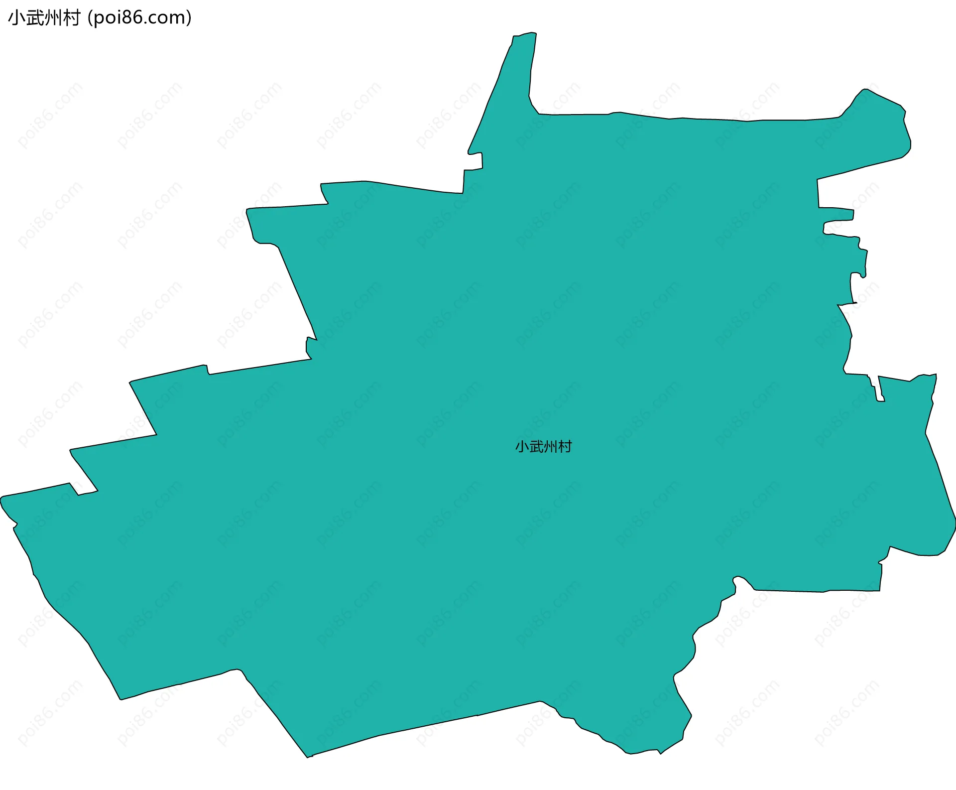 小武州村边界地图