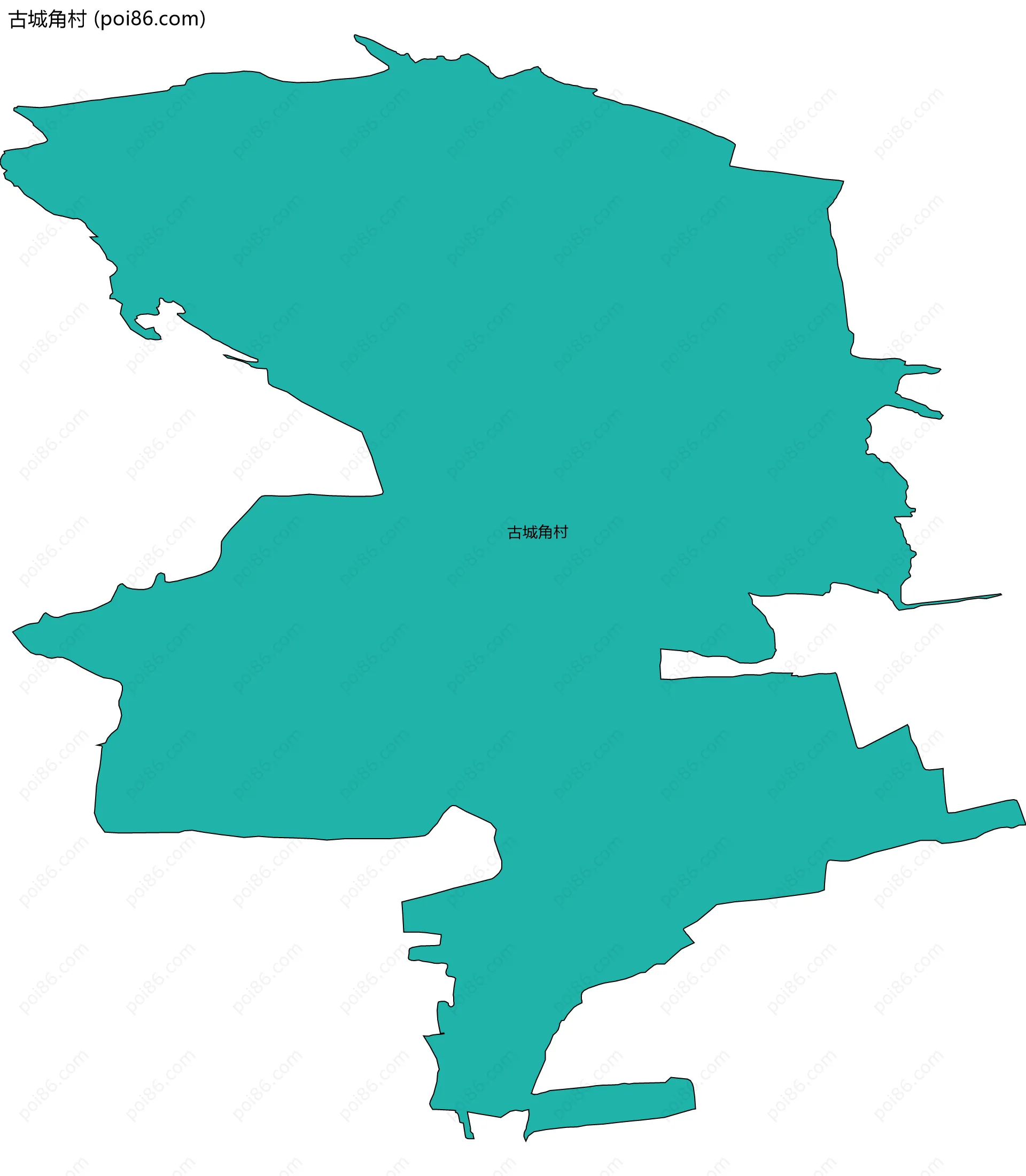 古城角村边界地图