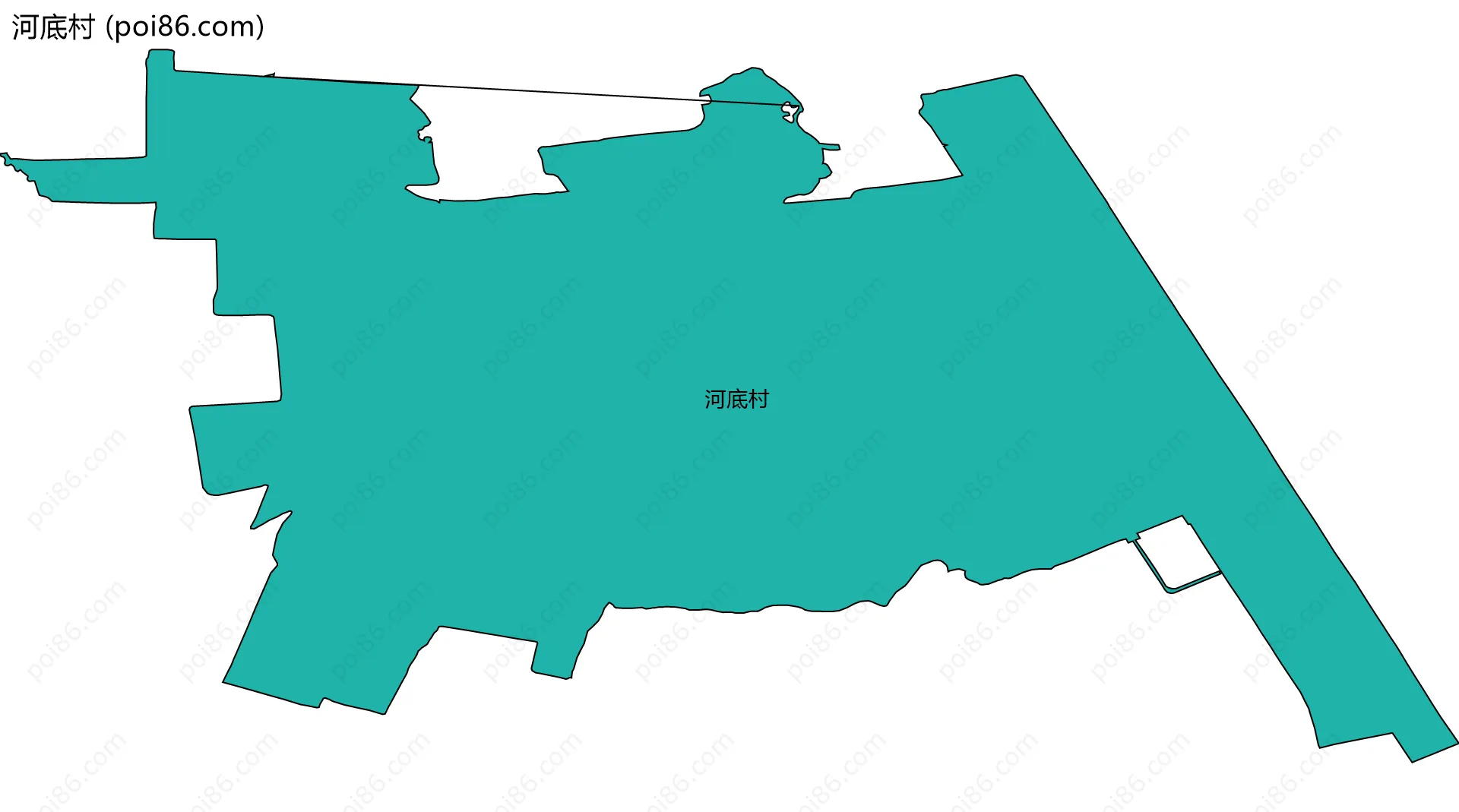 河底村边界地图