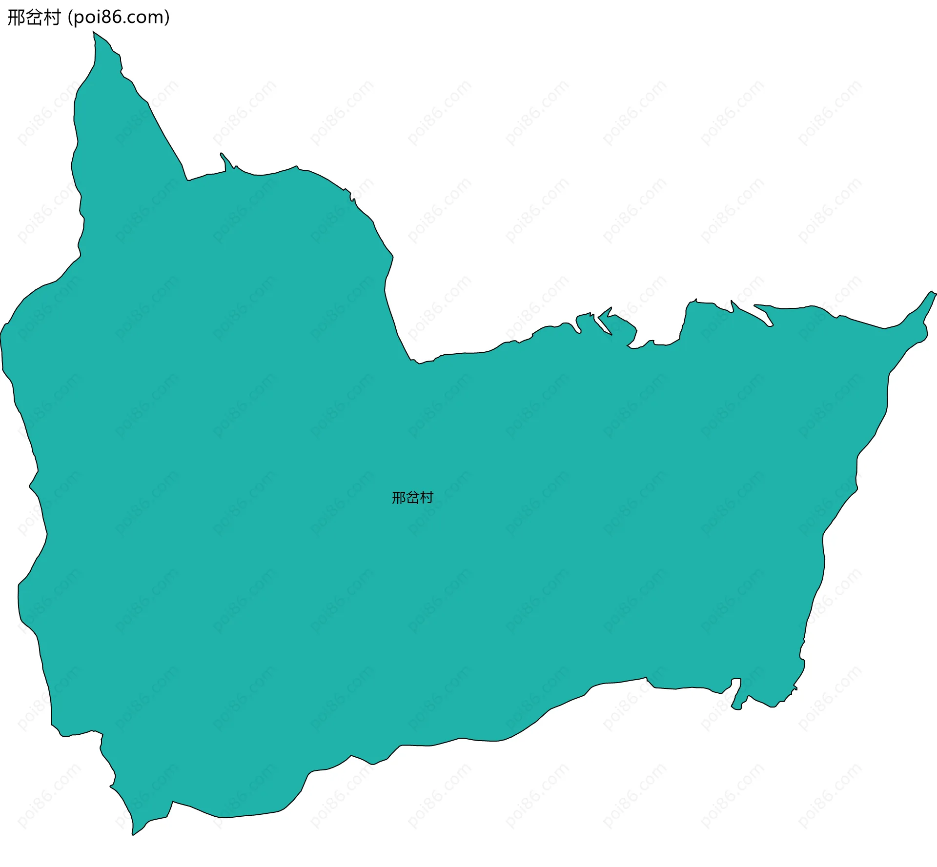 邢岔村边界地图