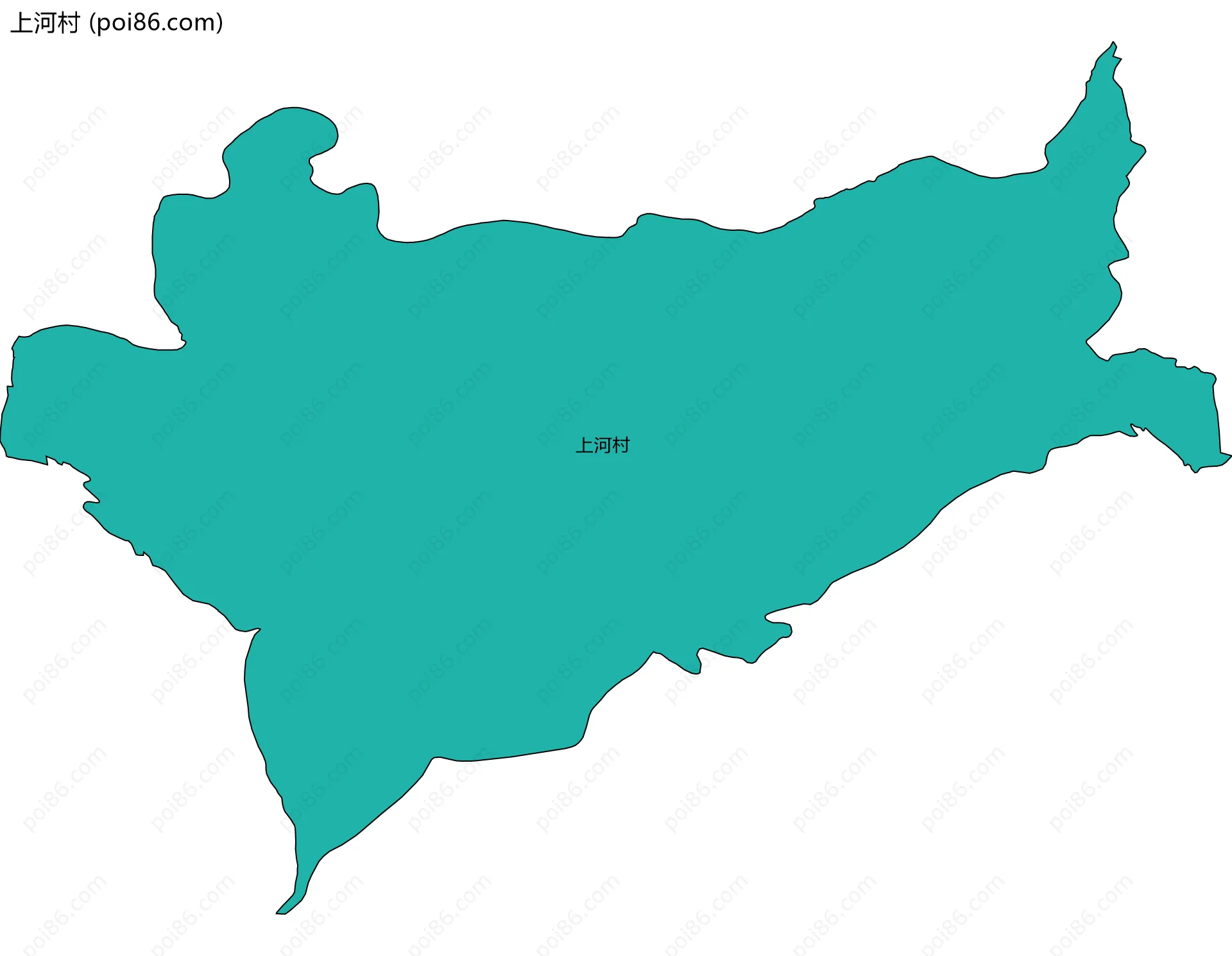 上河村边界地图