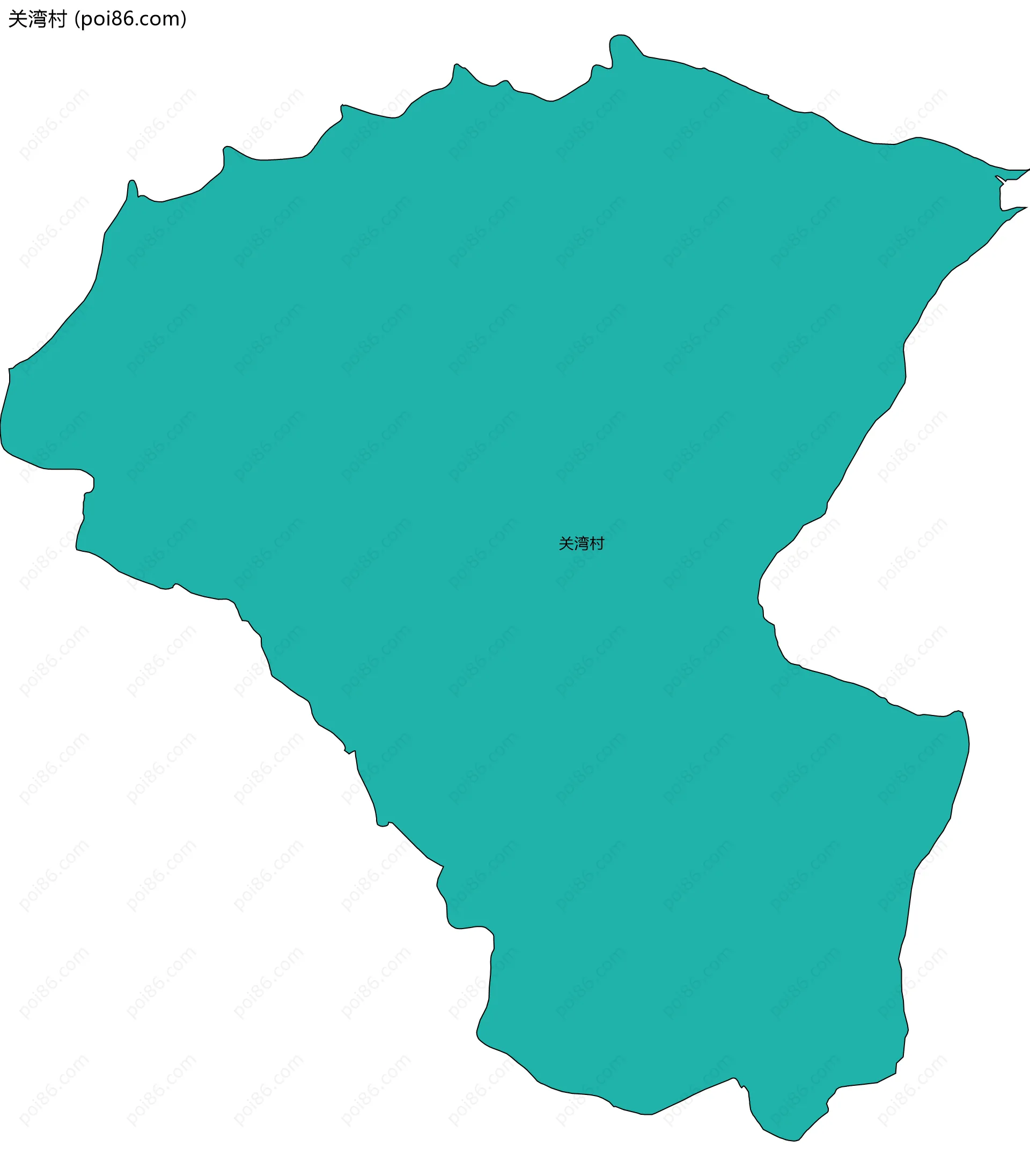 关湾村边界地图