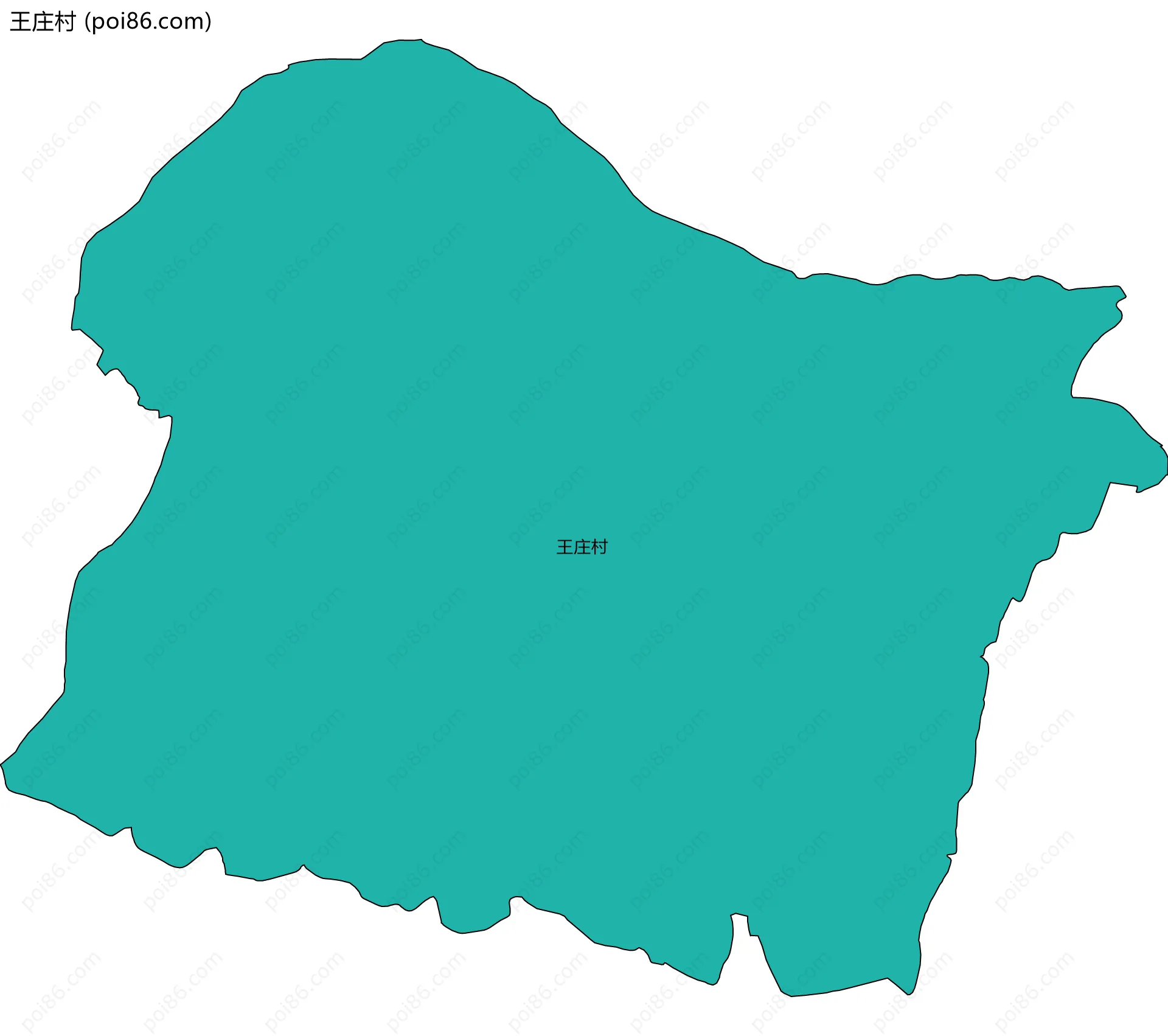 王庄村边界地图