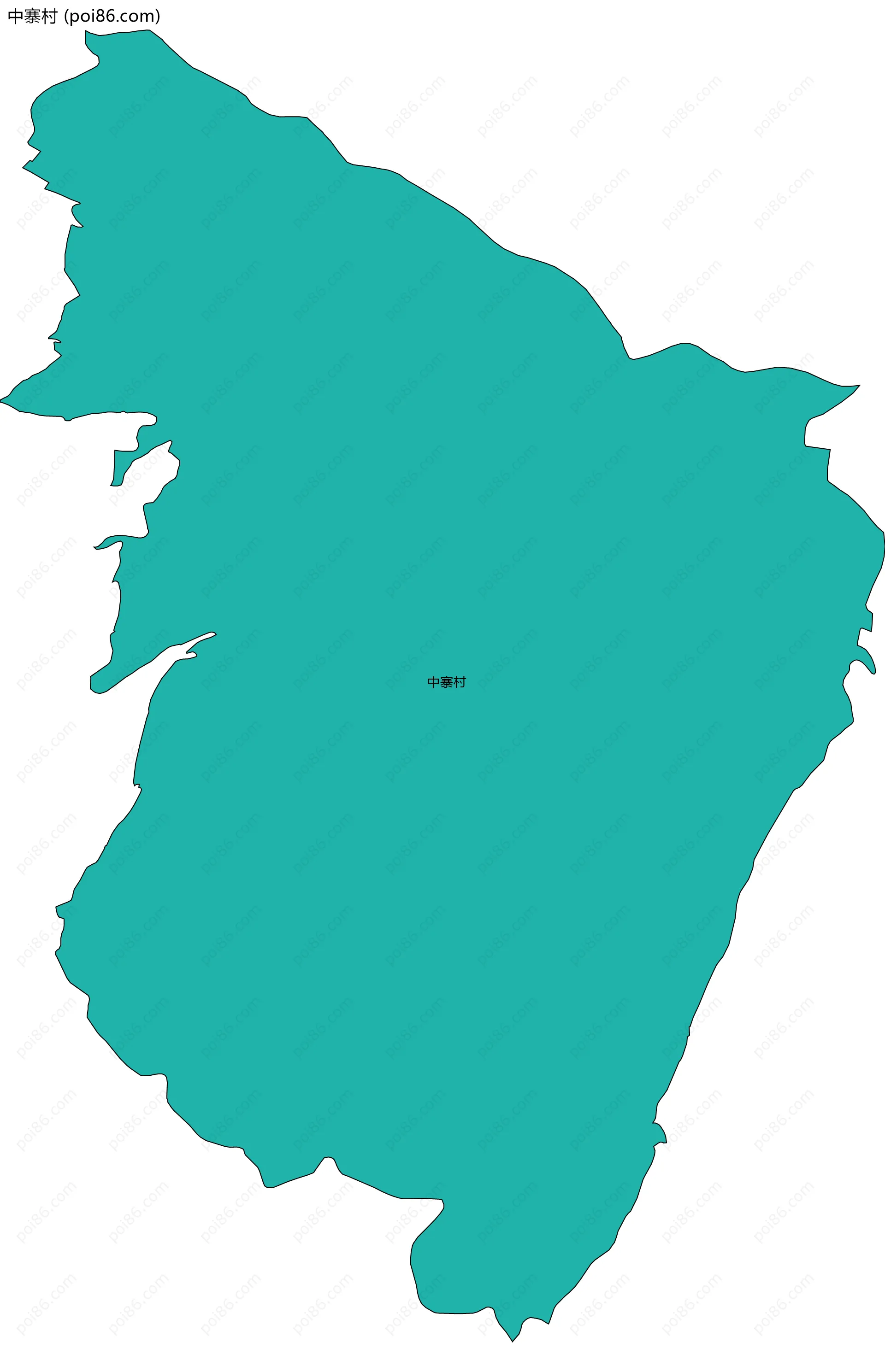 中寨村边界地图