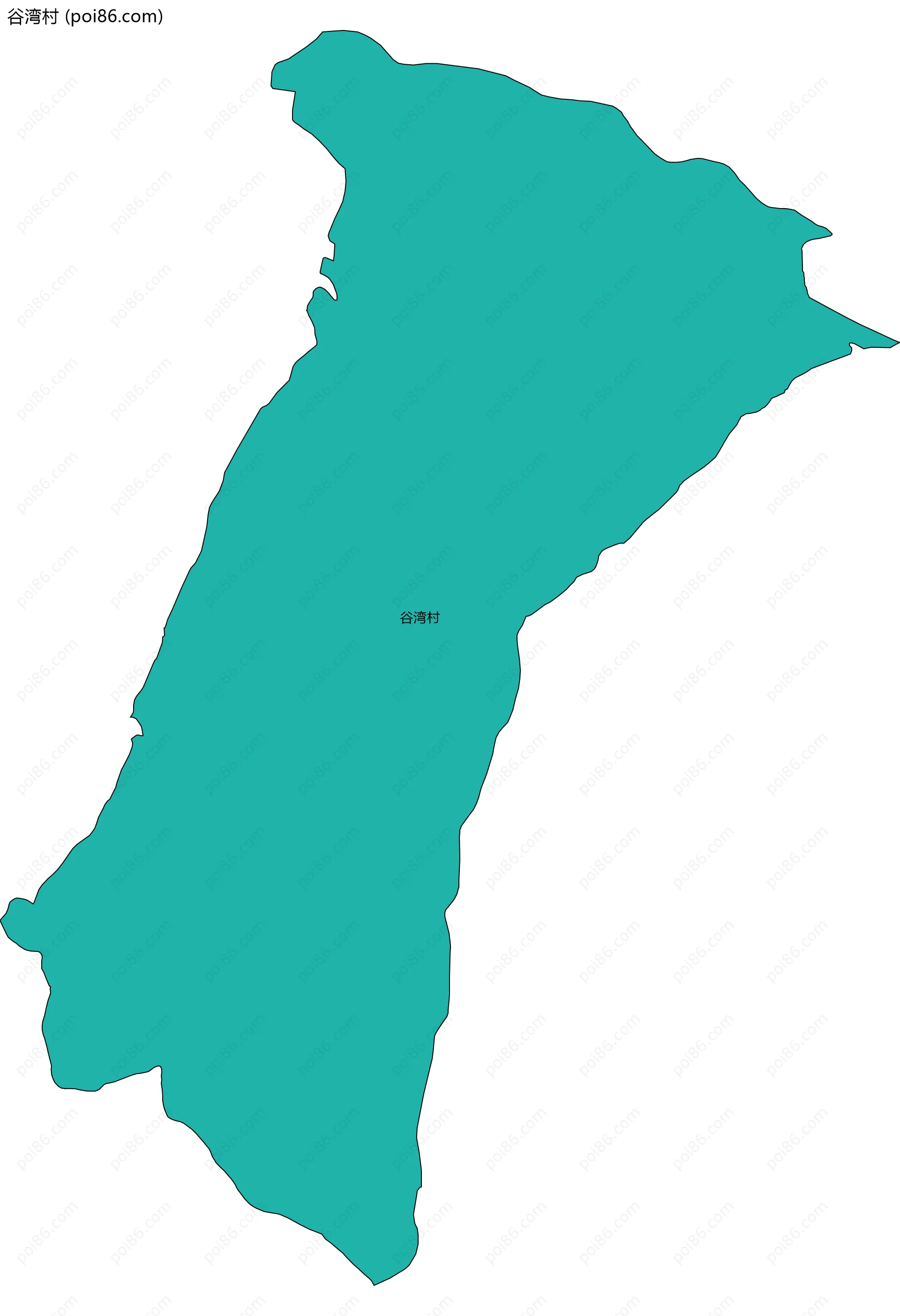 谷湾村边界地图