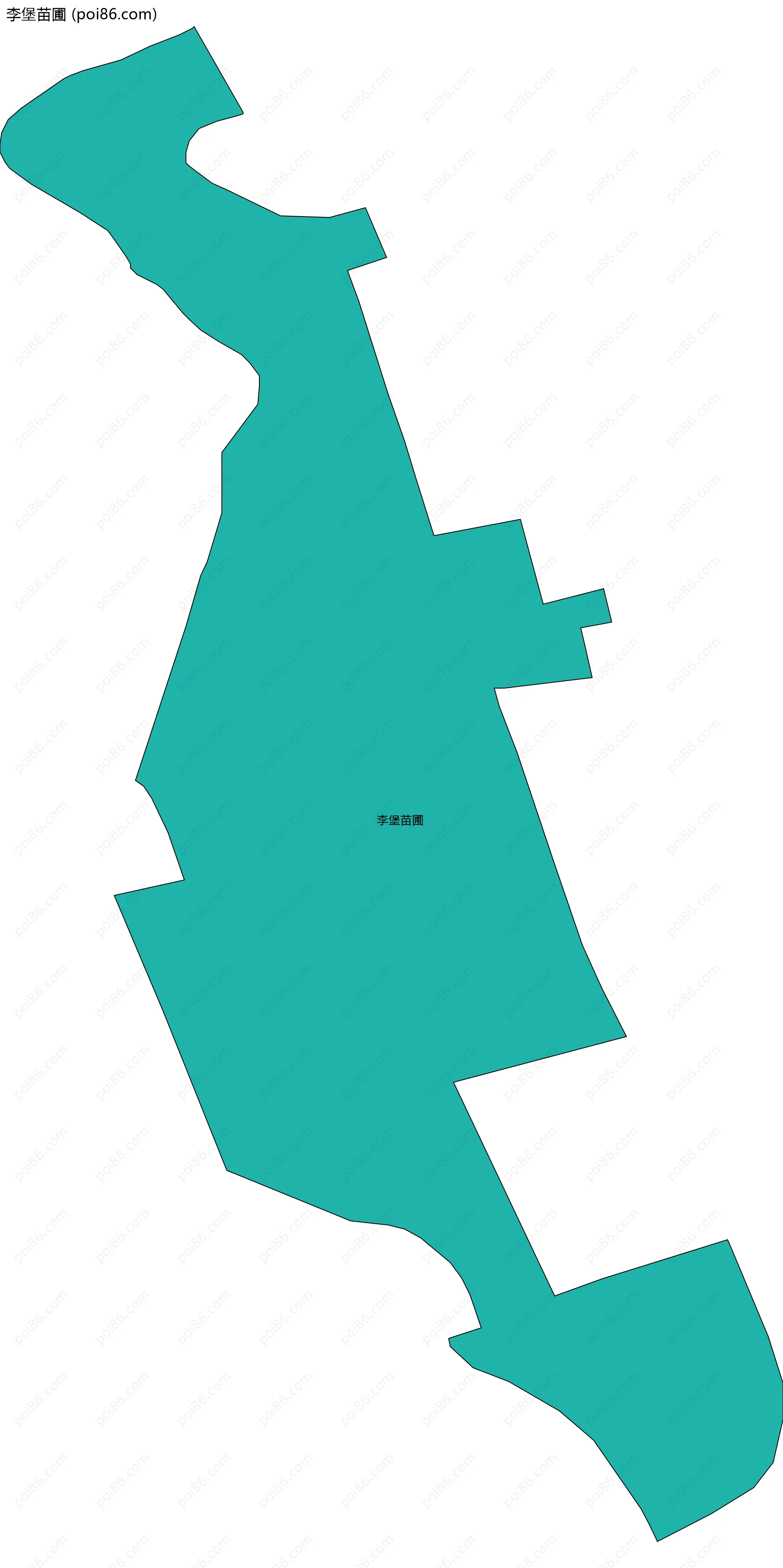 李堡苗圃边界地图