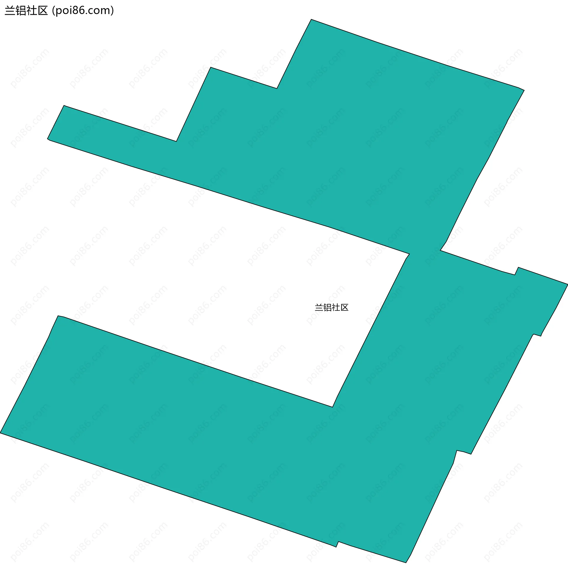 兰铝社区边界地图