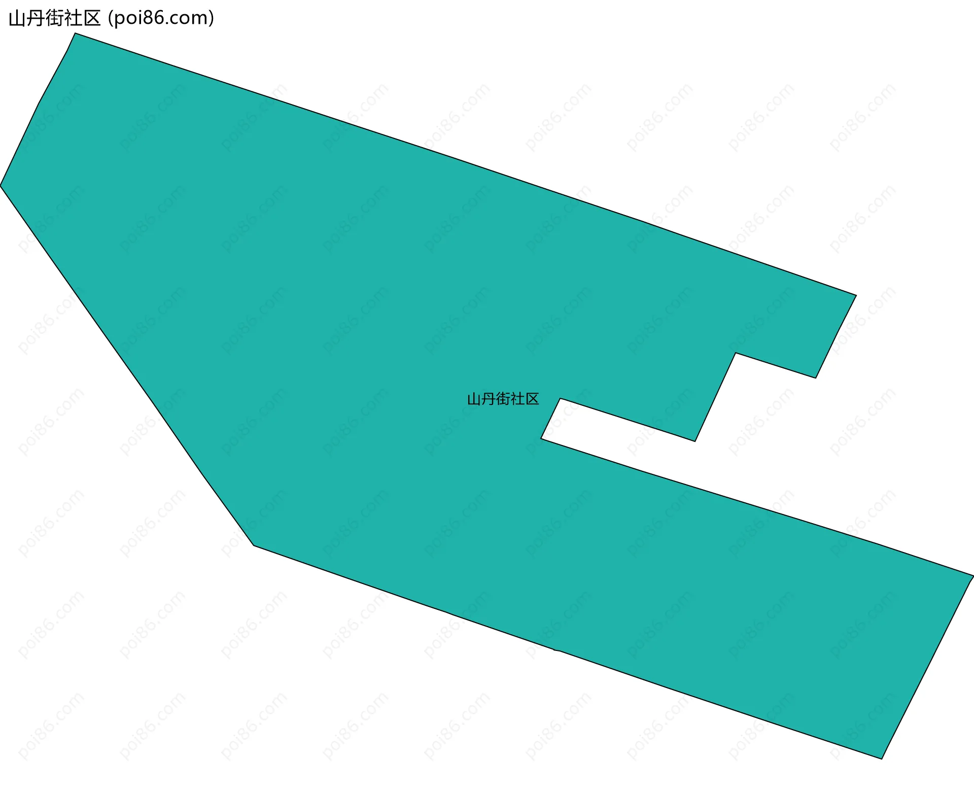 山丹街社区边界地图