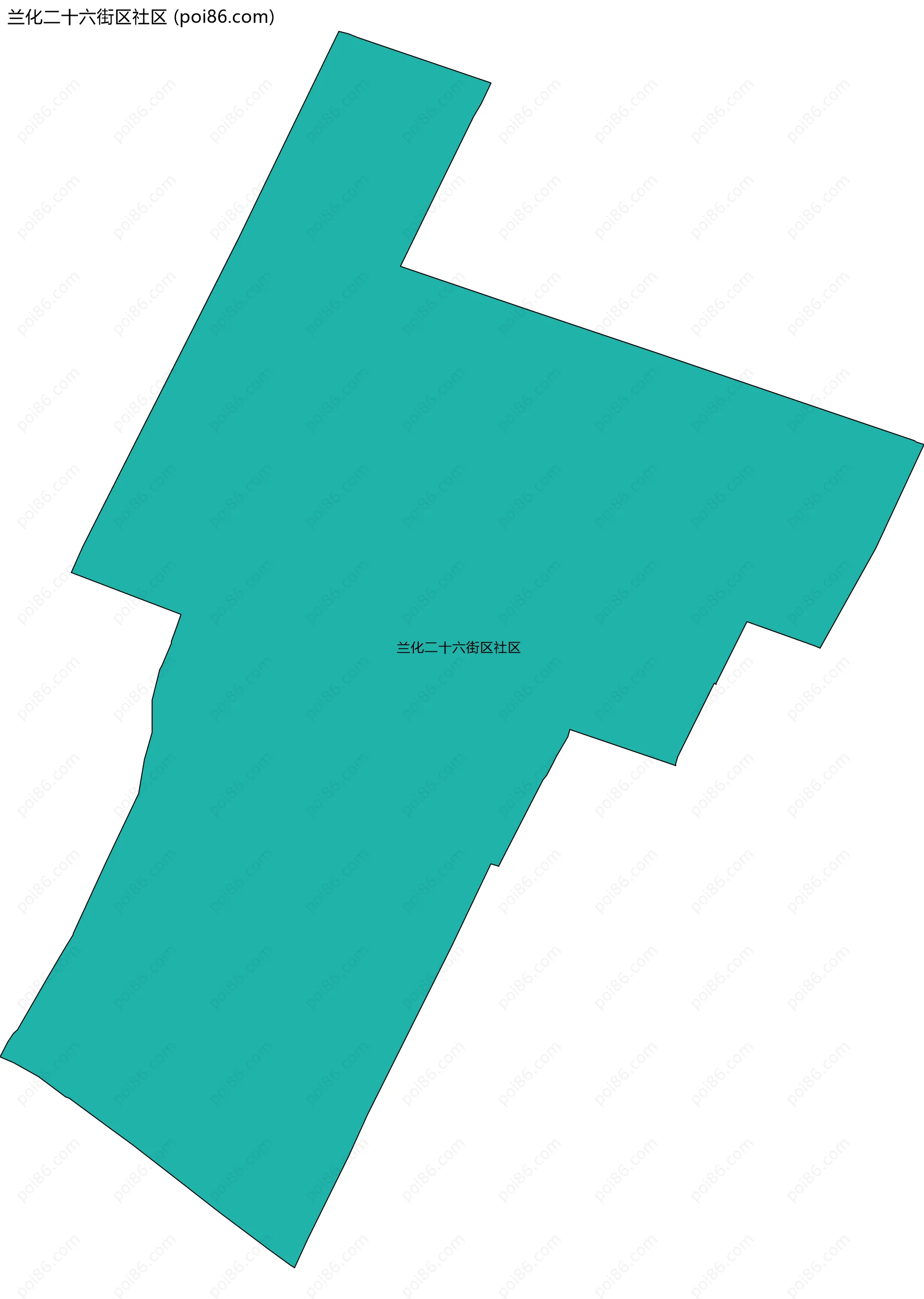 兰化二十六街区社区边界地图