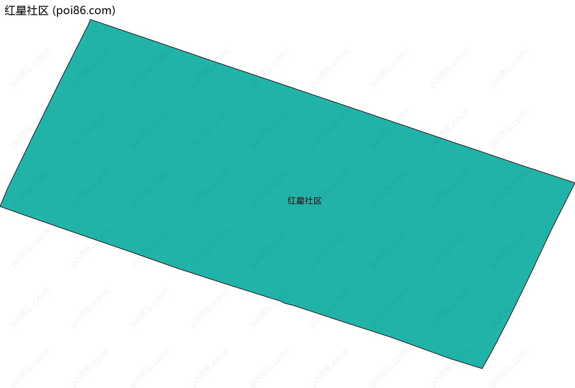 红星社区边界地图