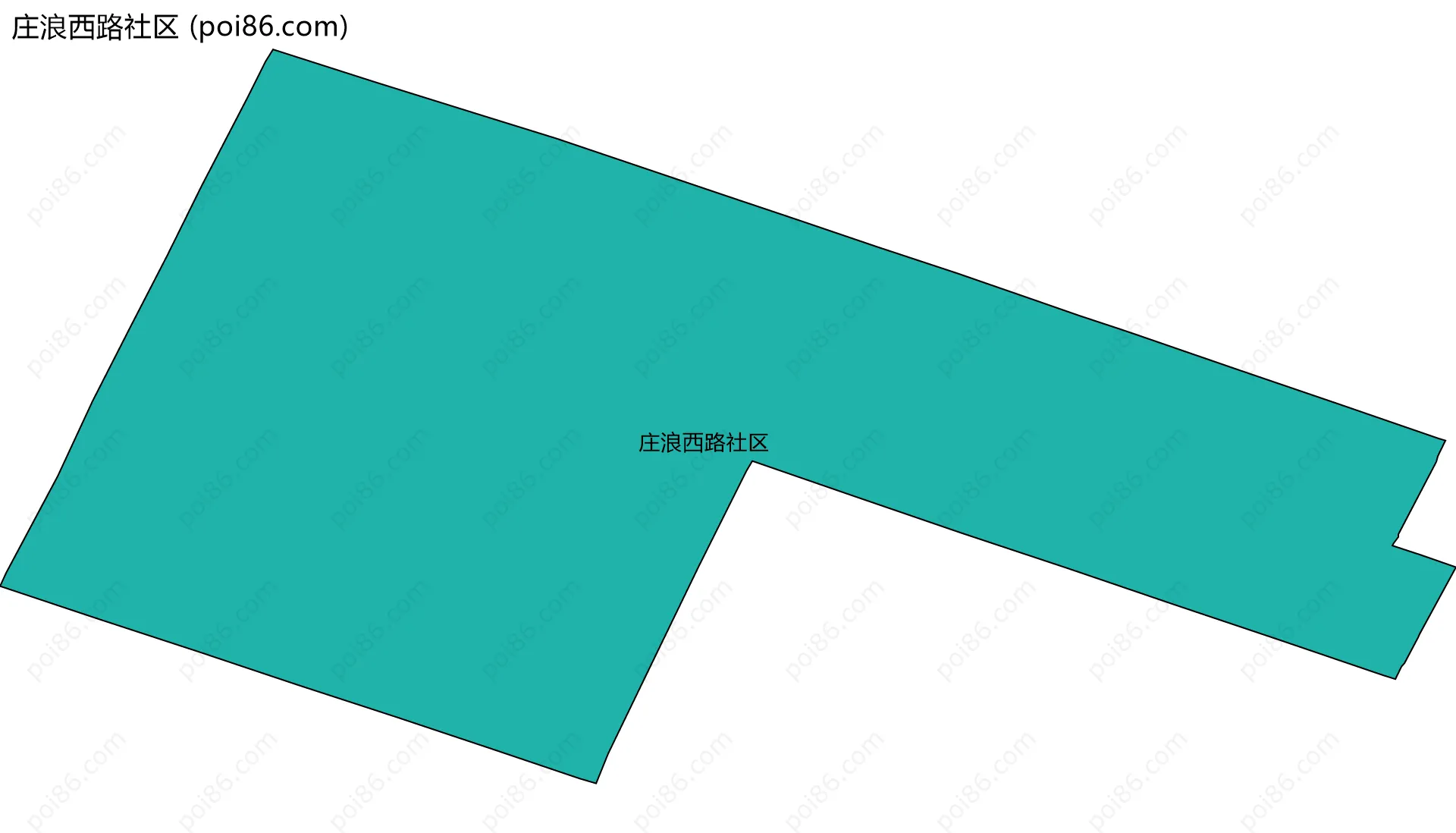 庄浪西路社区边界地图