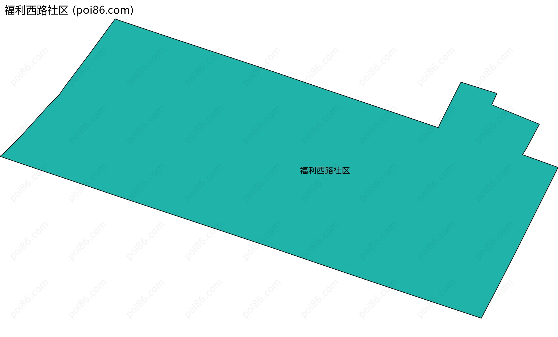 福利西路社区边界地图
