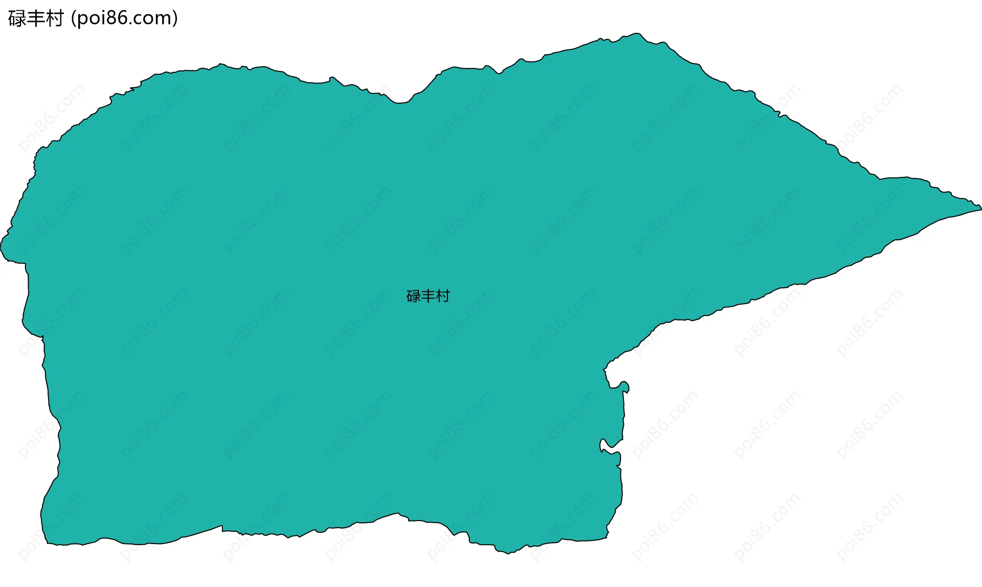 碌丰村边界地图