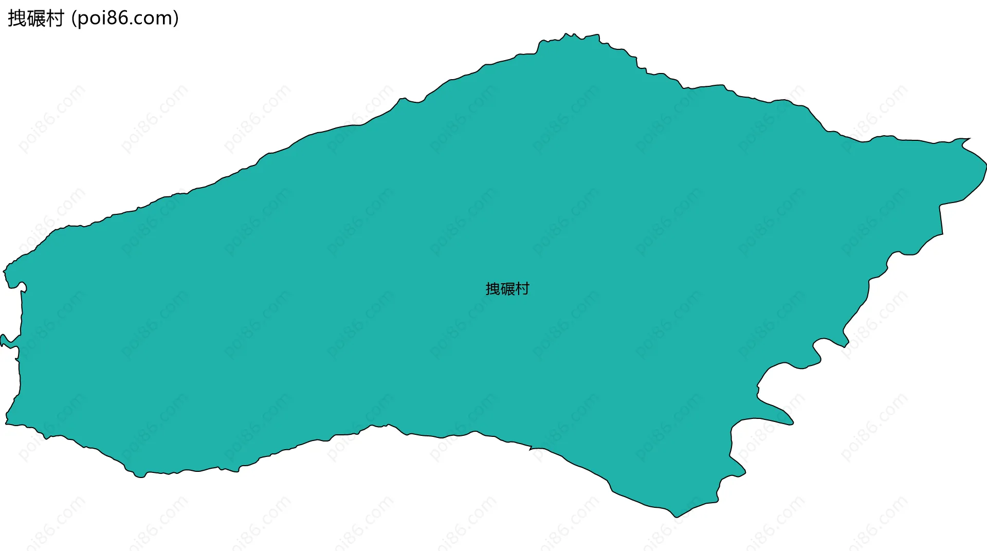 拽碾村边界地图