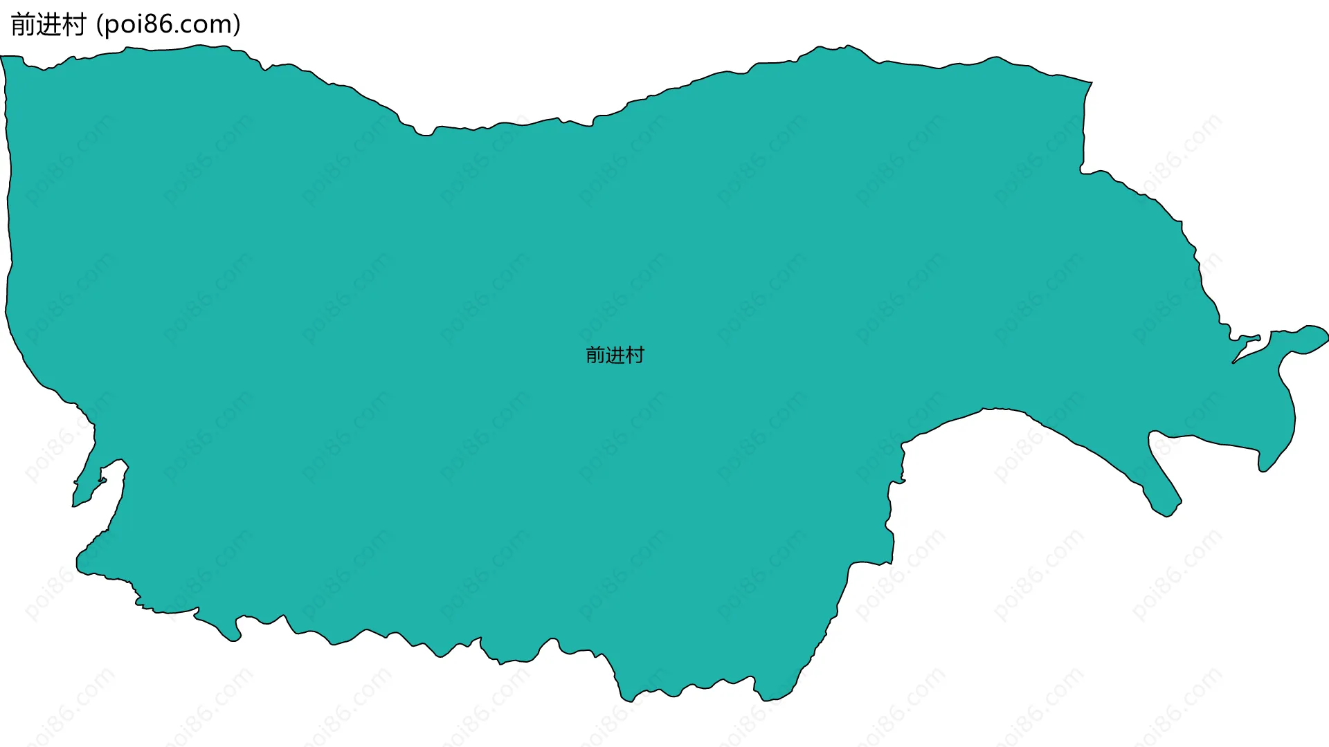 前进村边界地图