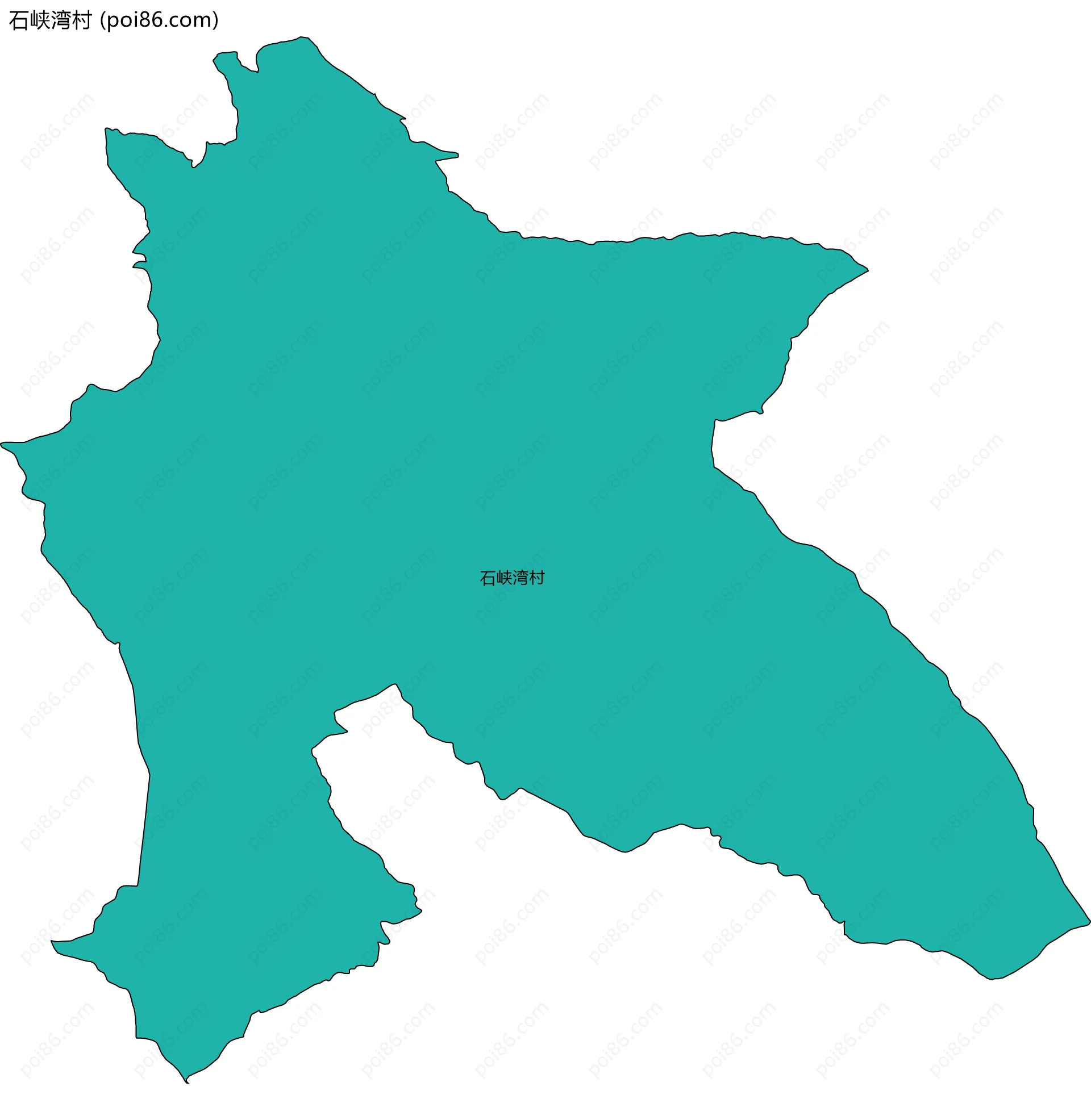 石峡湾村边界地图