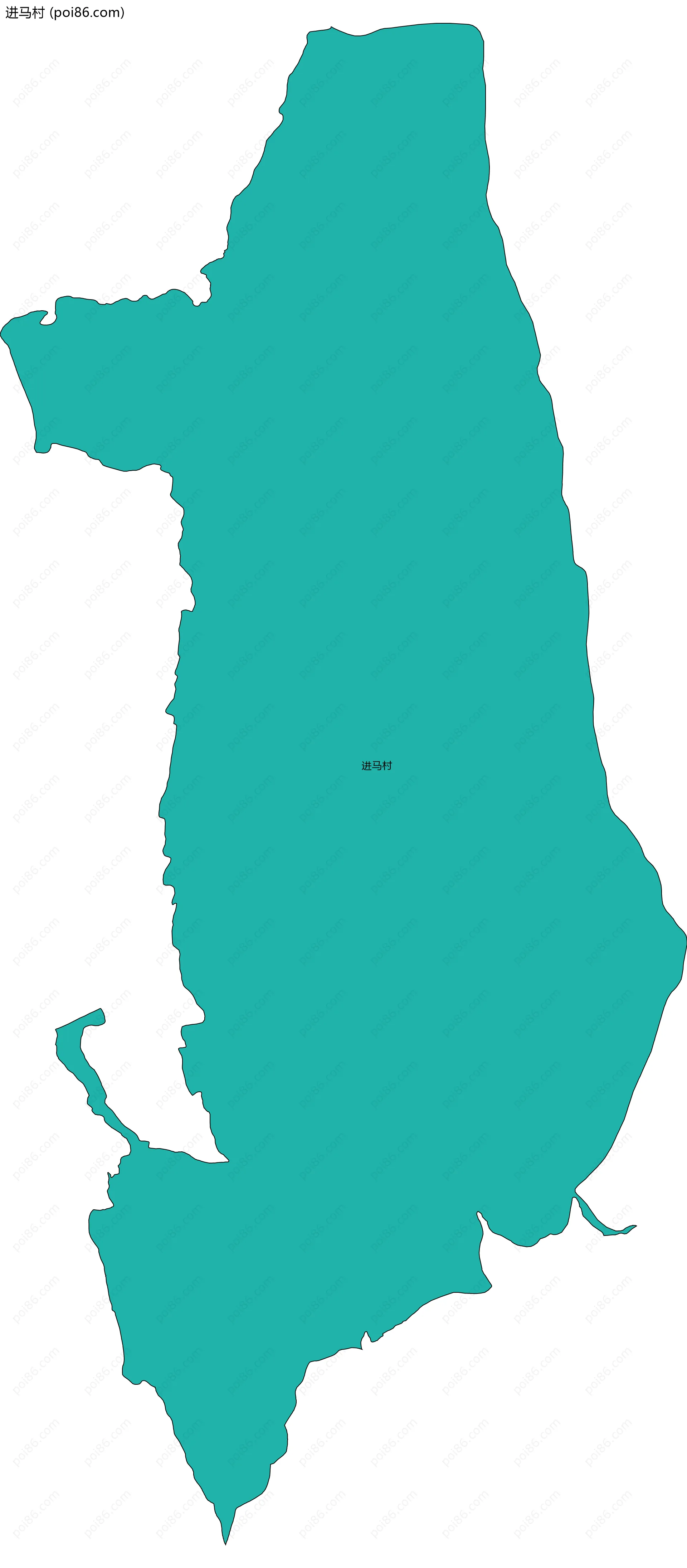 进马村边界地图