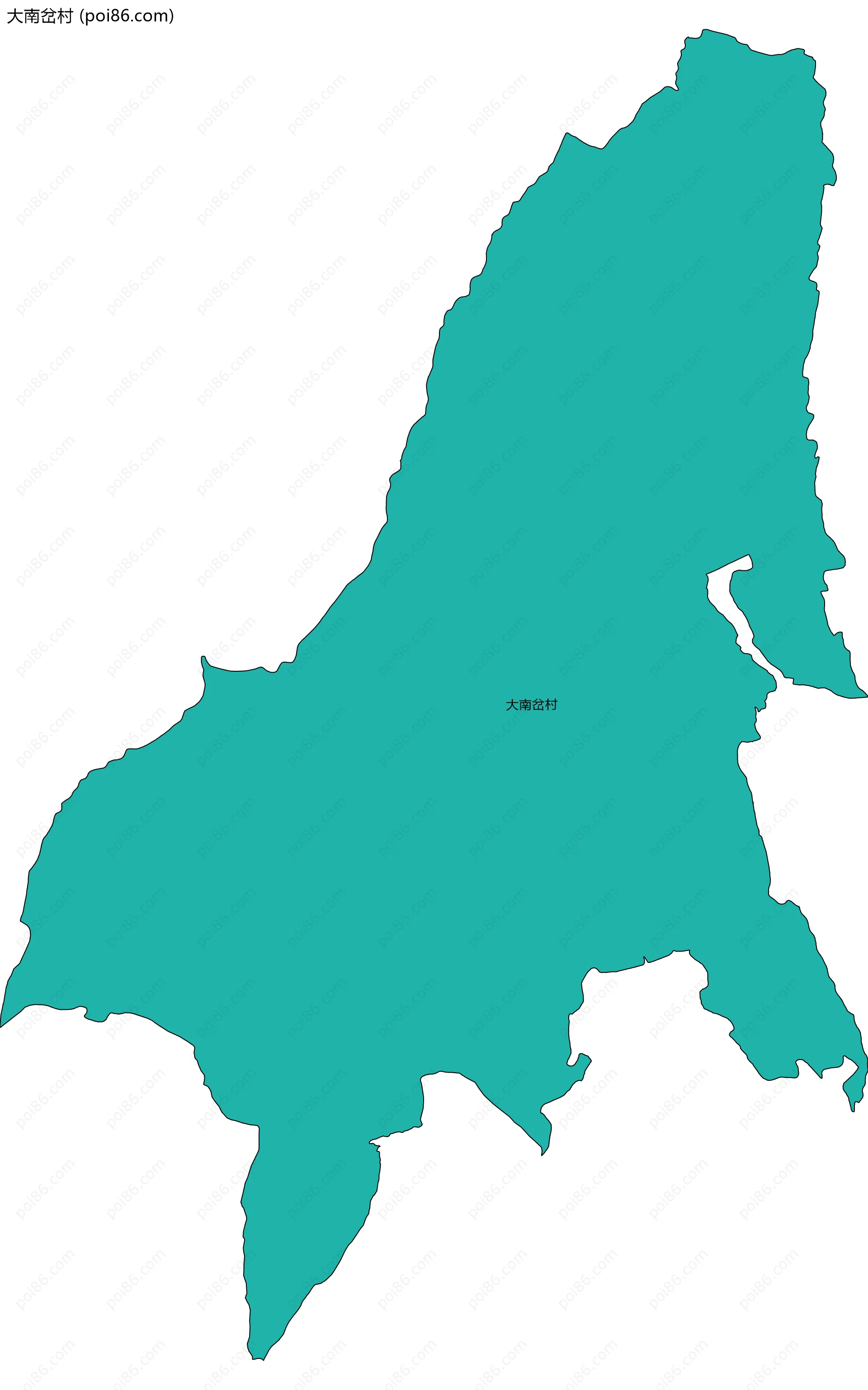 大南岔村边界地图