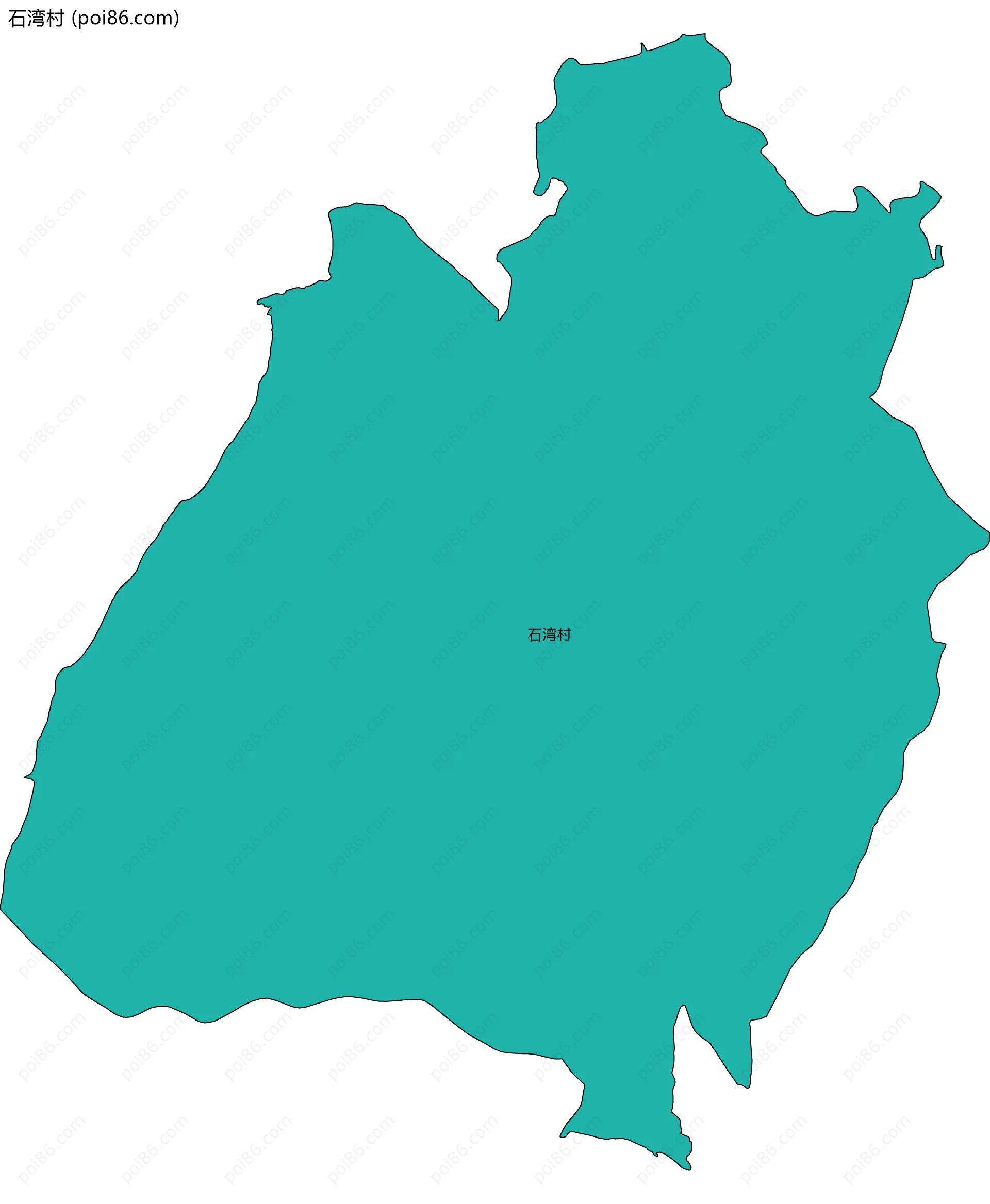 石湾村边界地图