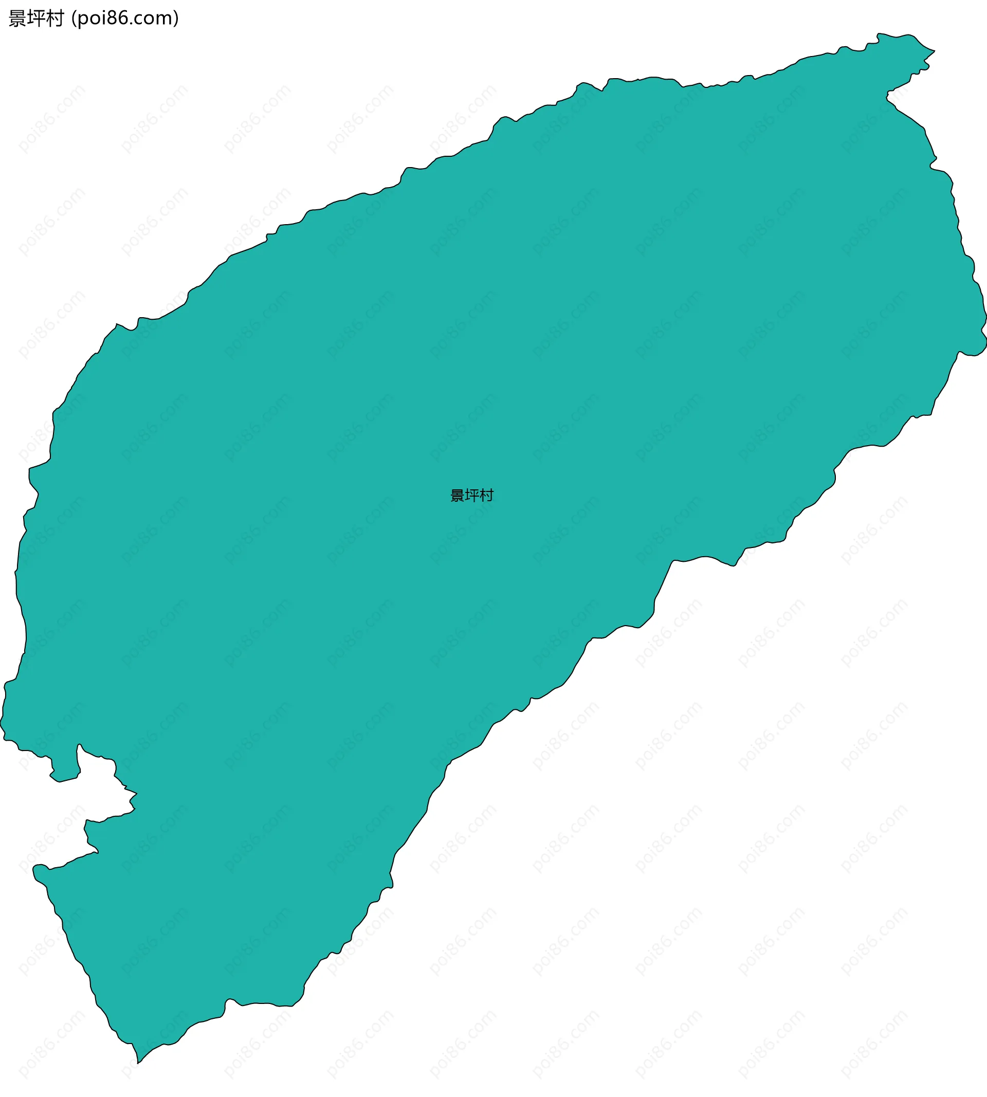 景坪村边界地图