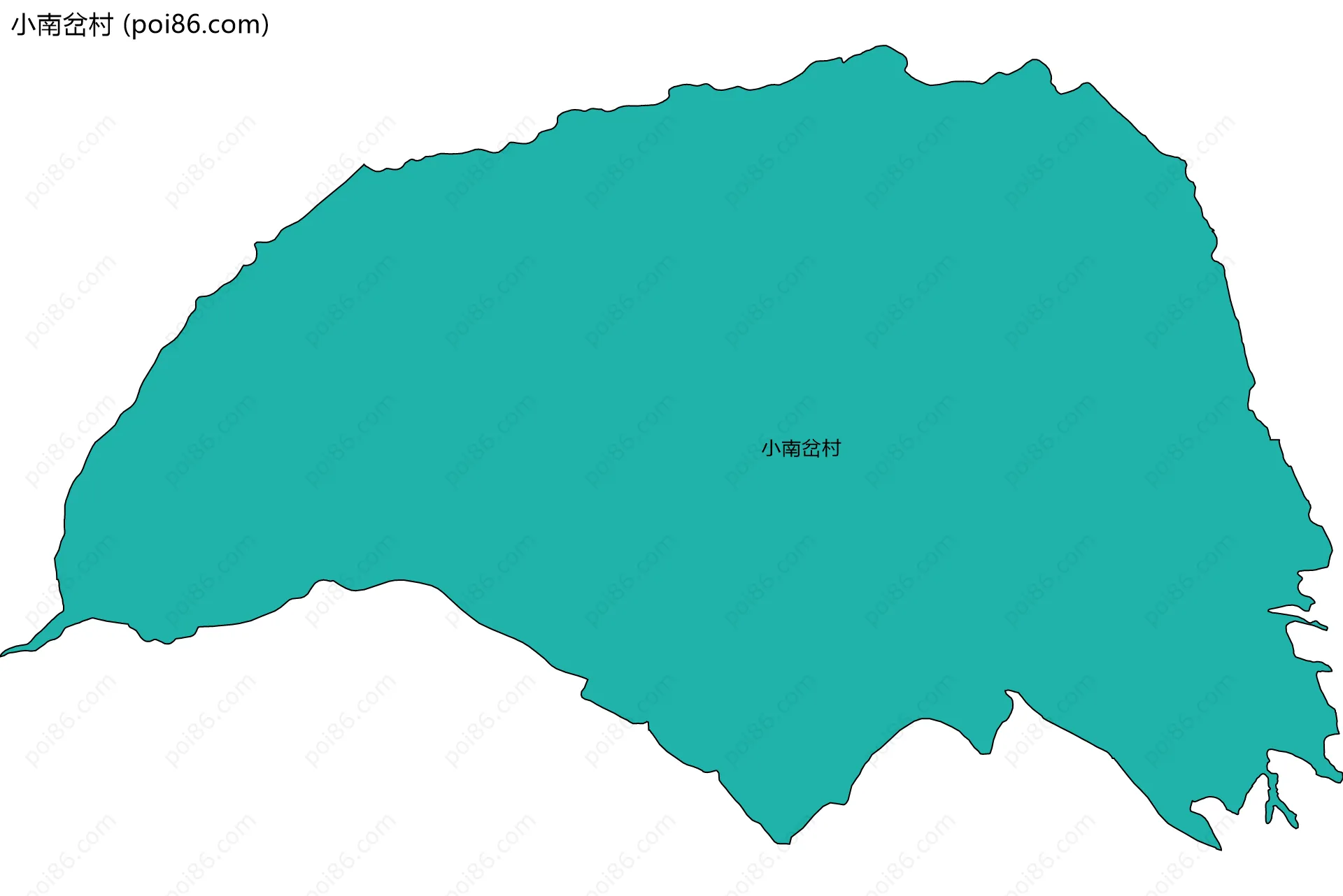 小南岔村边界地图