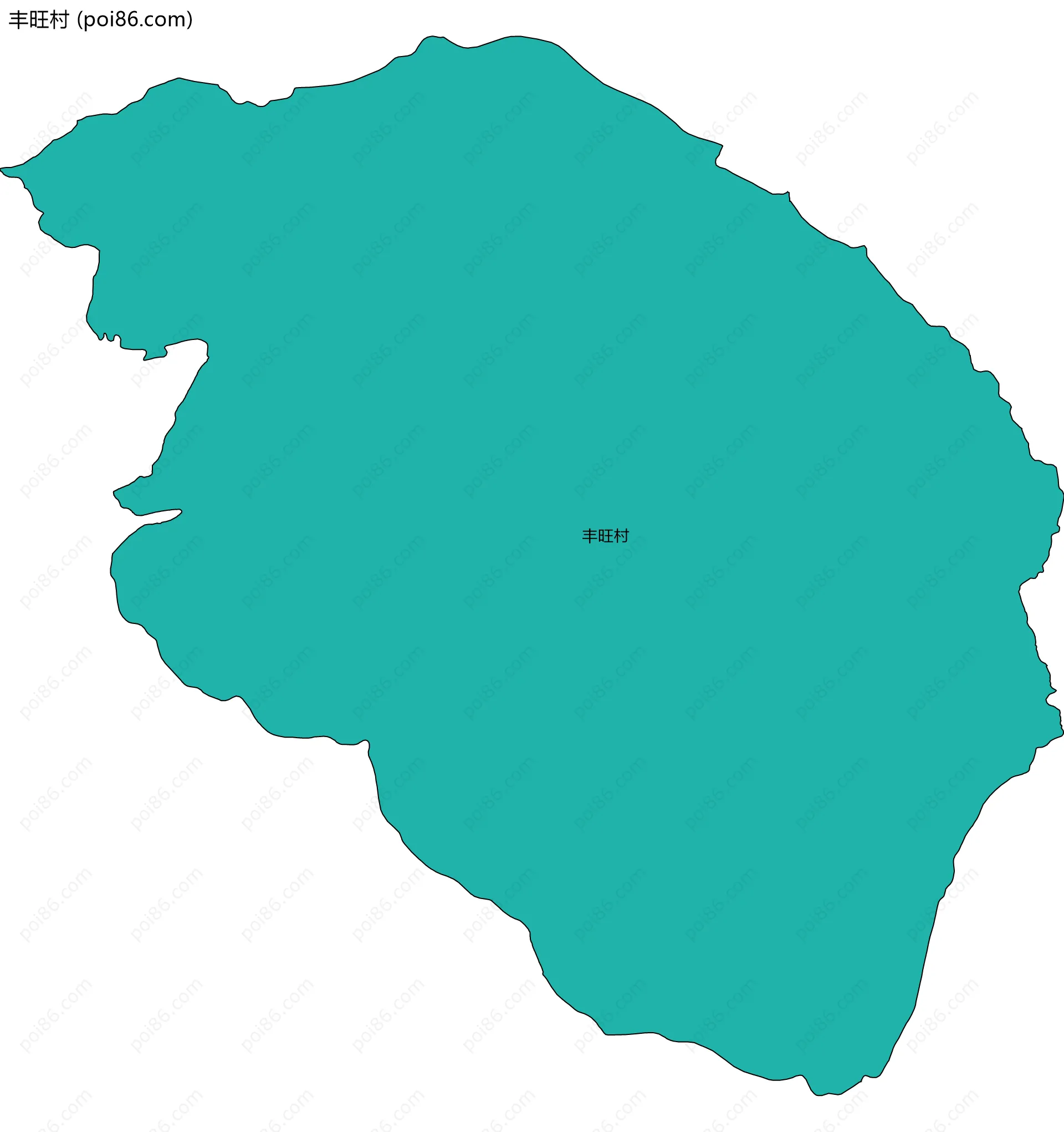 丰旺村边界地图