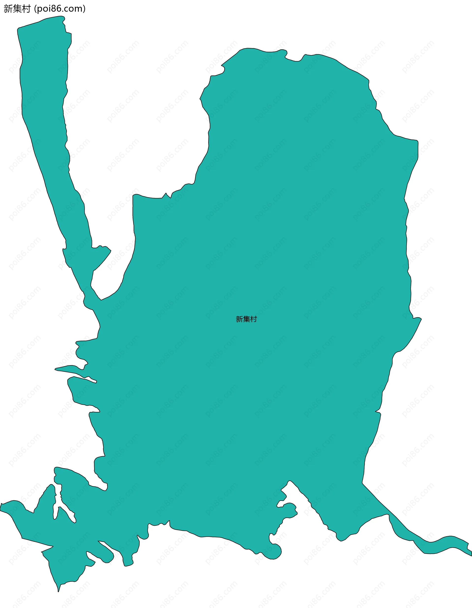 新集村边界地图