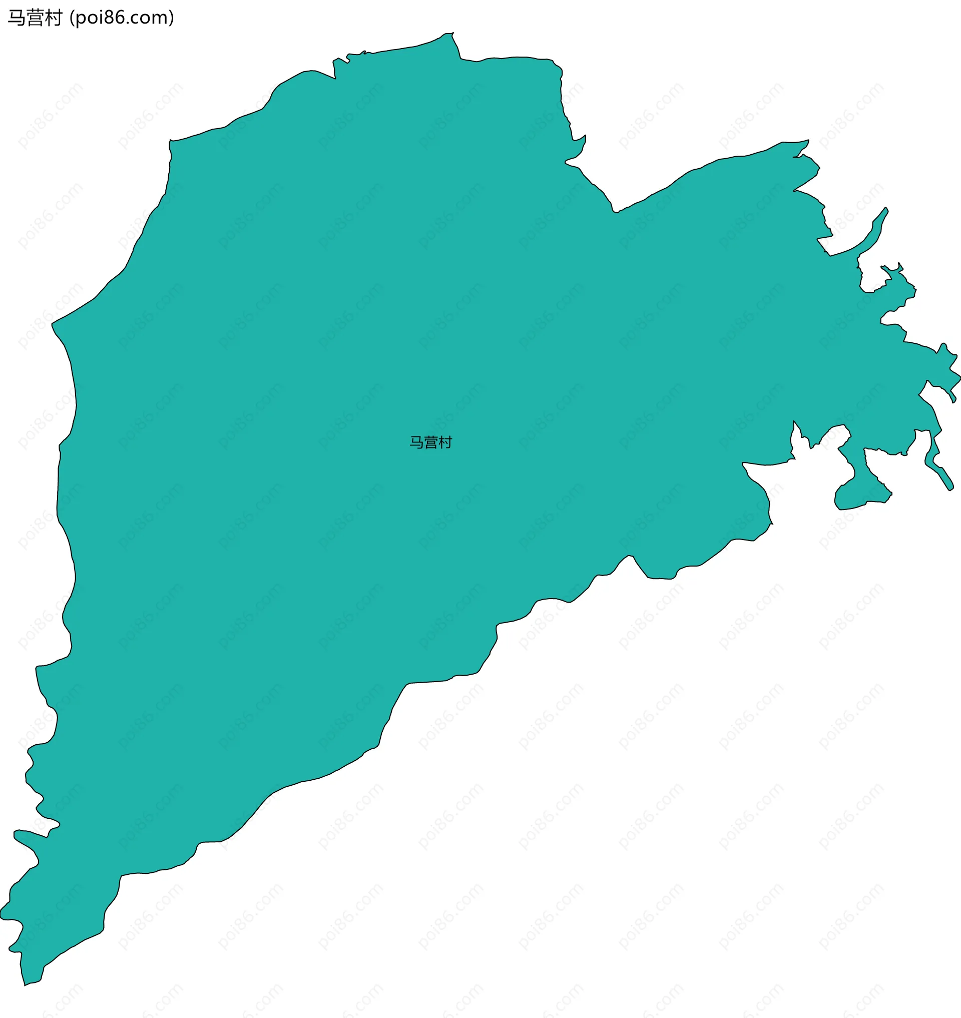 马营村边界地图