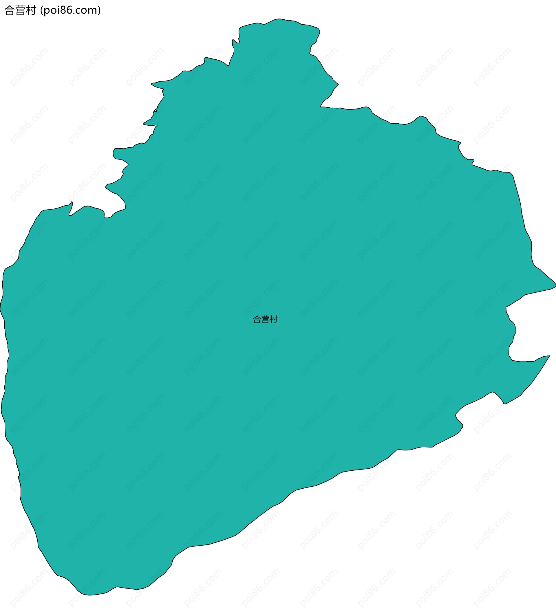 合营村边界地图
