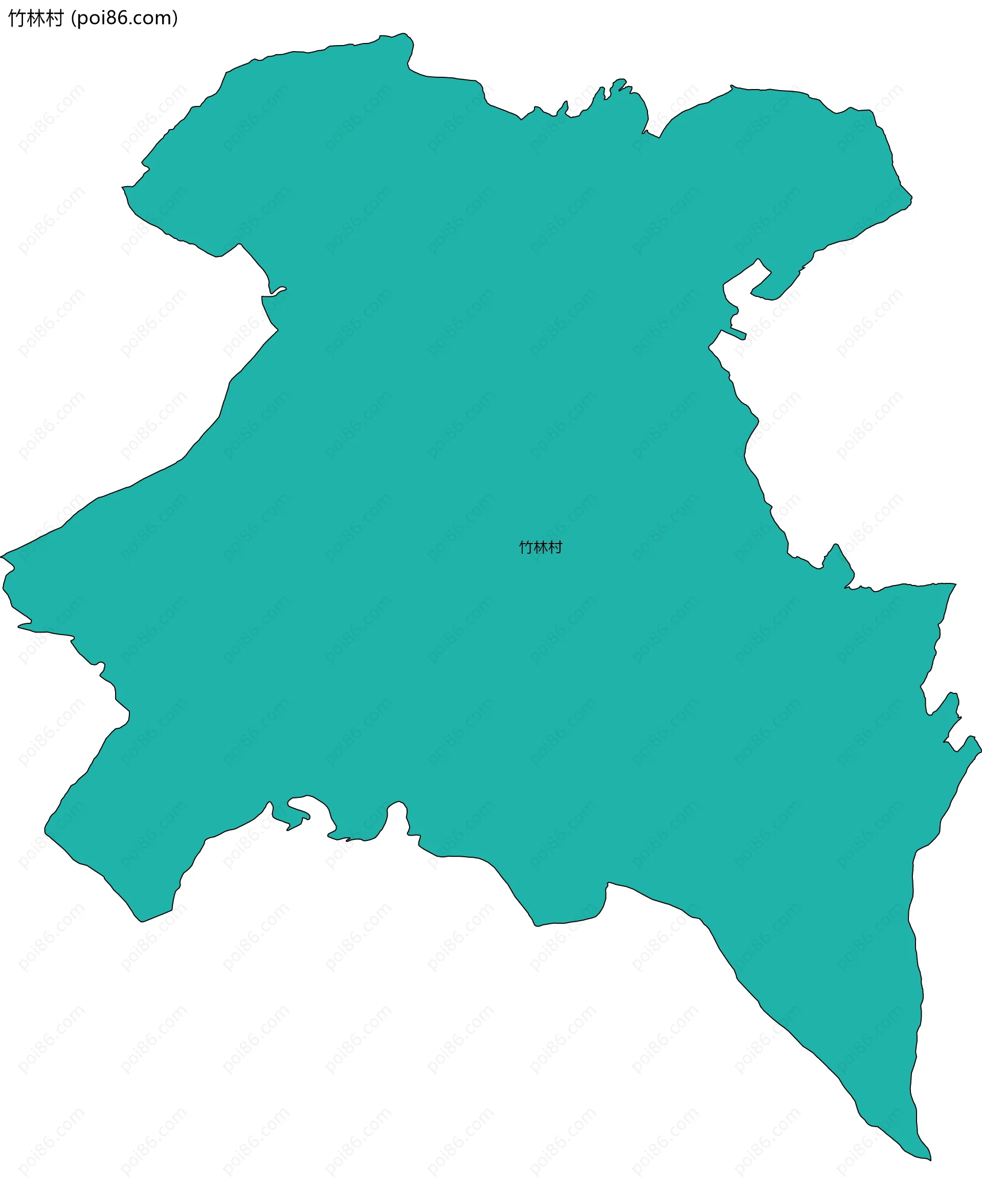 竹林村边界地图