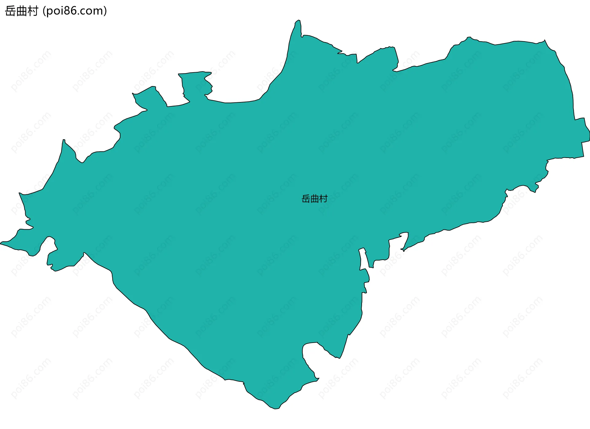 岳曲村边界地图