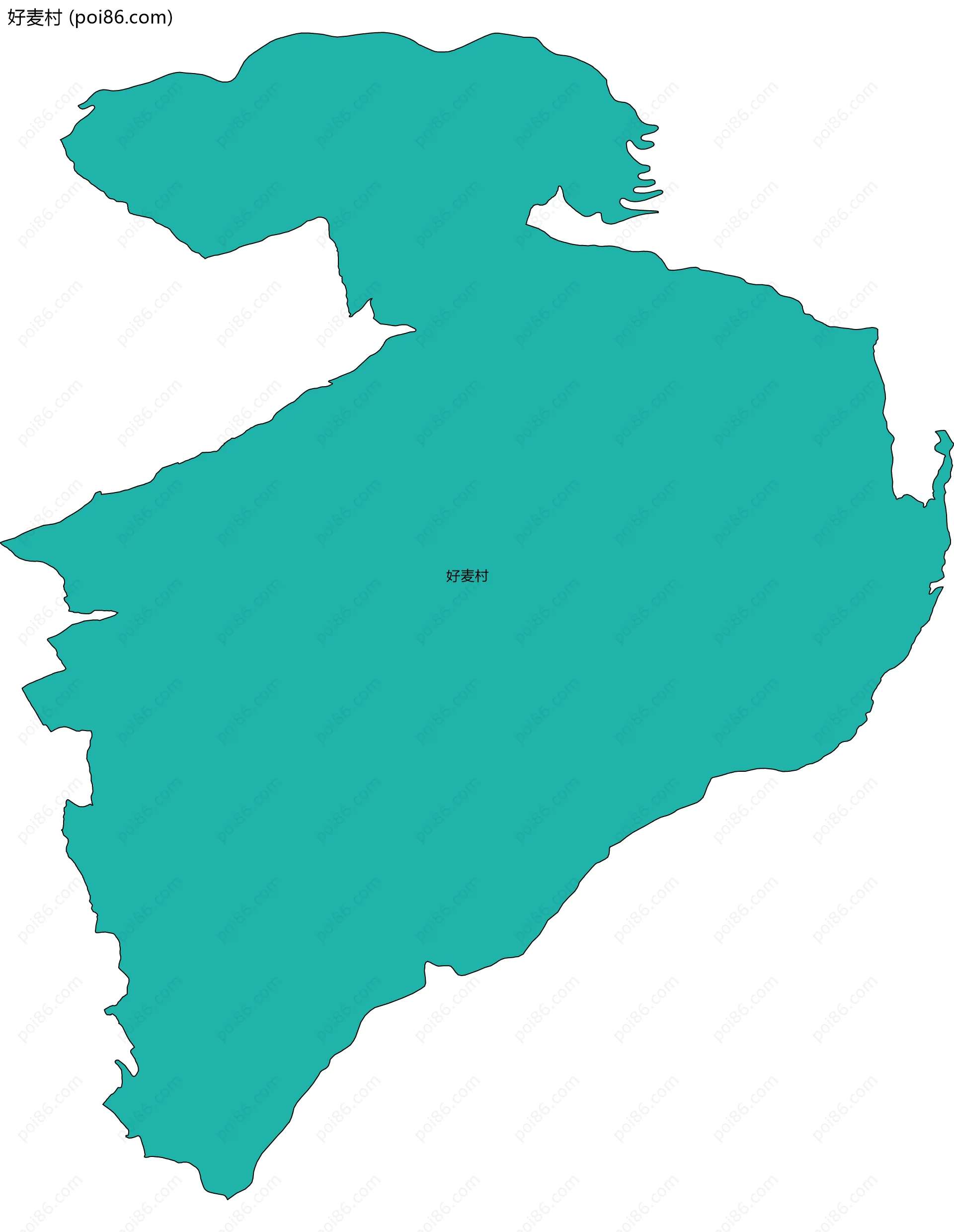 好麦村边界地图