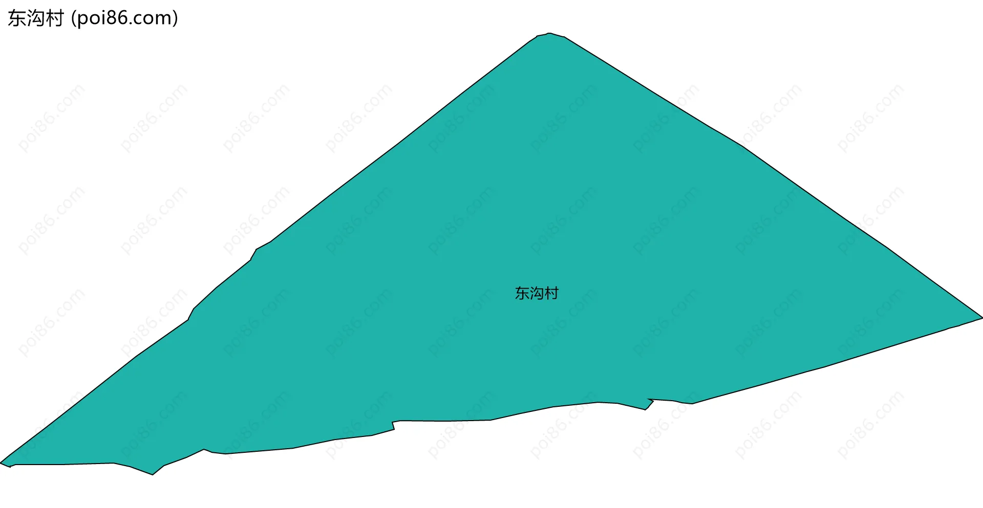 东沟村边界地图