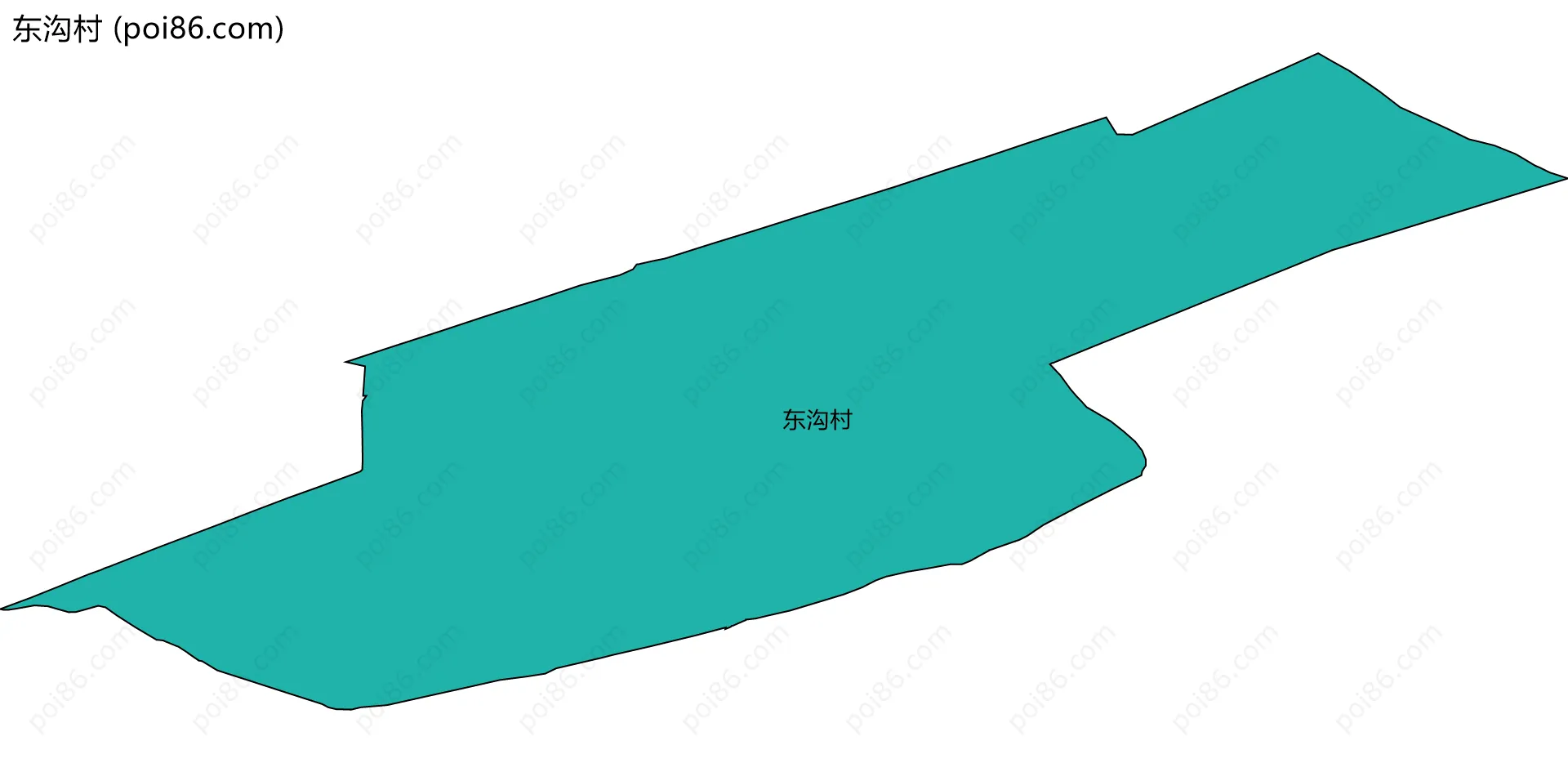 东沟村边界地图