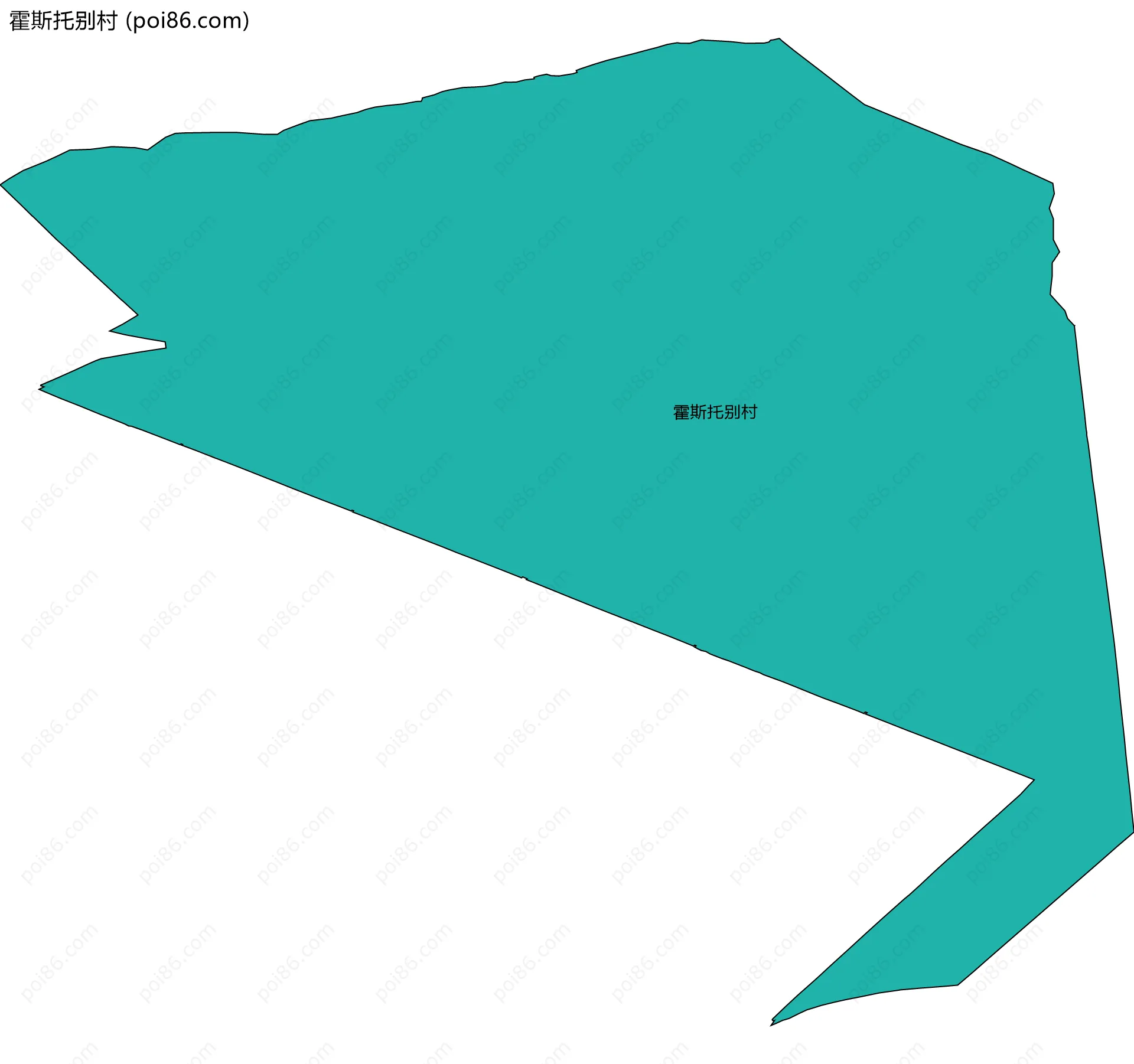 霍斯托别村边界地图