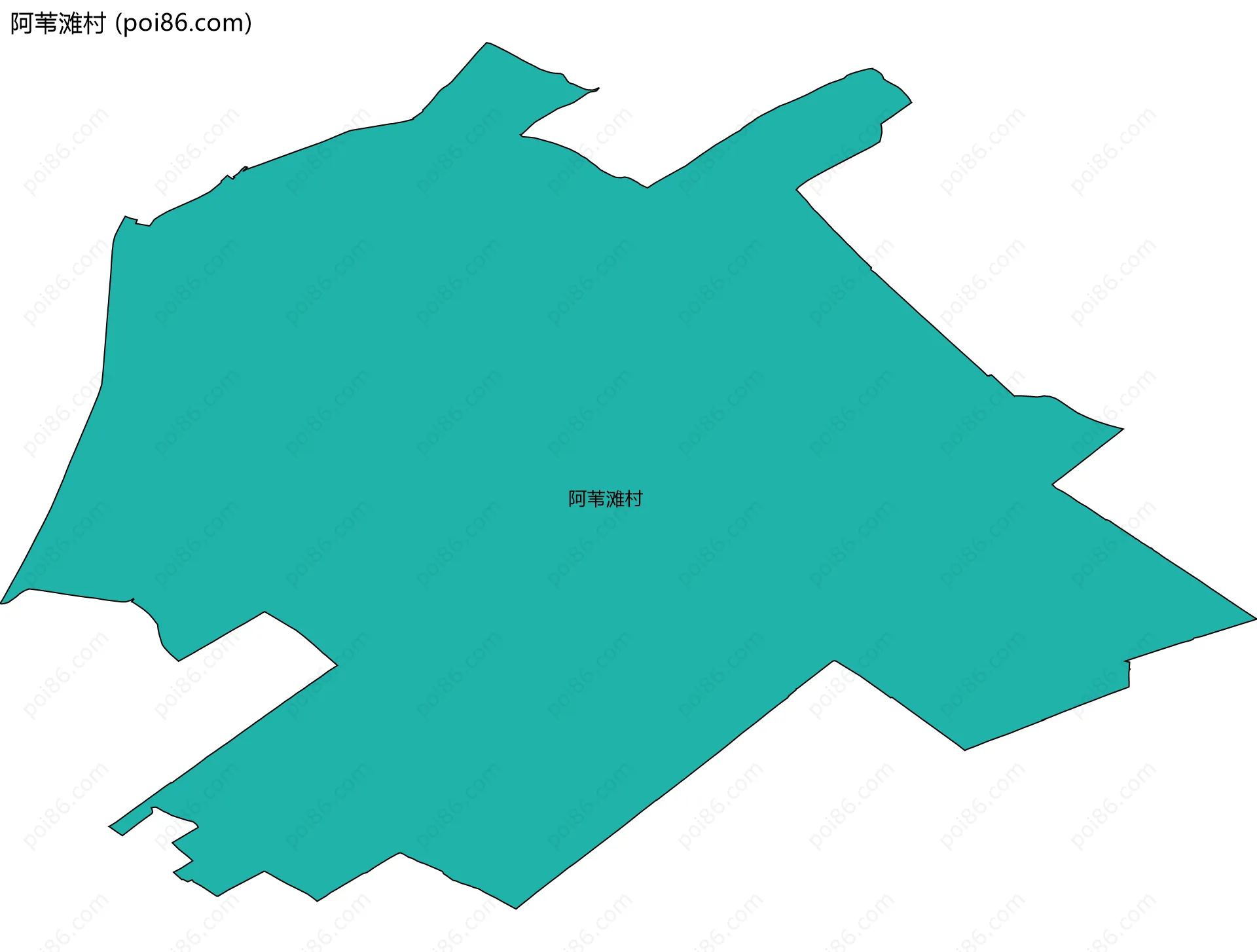 阿苇滩村边界地图