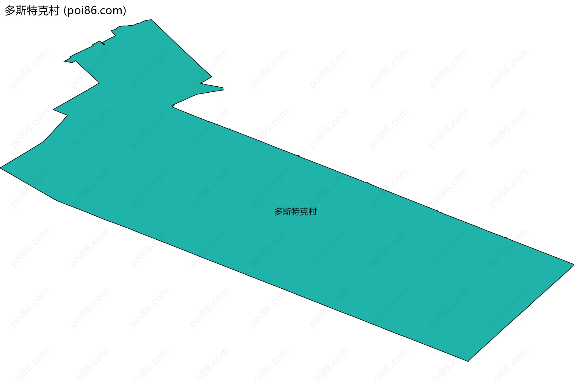 多斯特克村边界地图