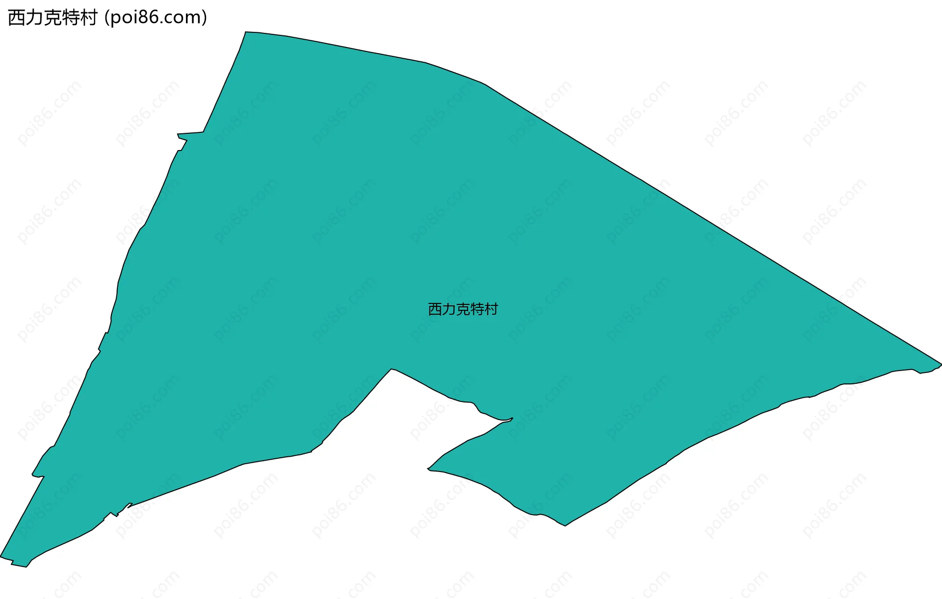 西力克特村边界地图