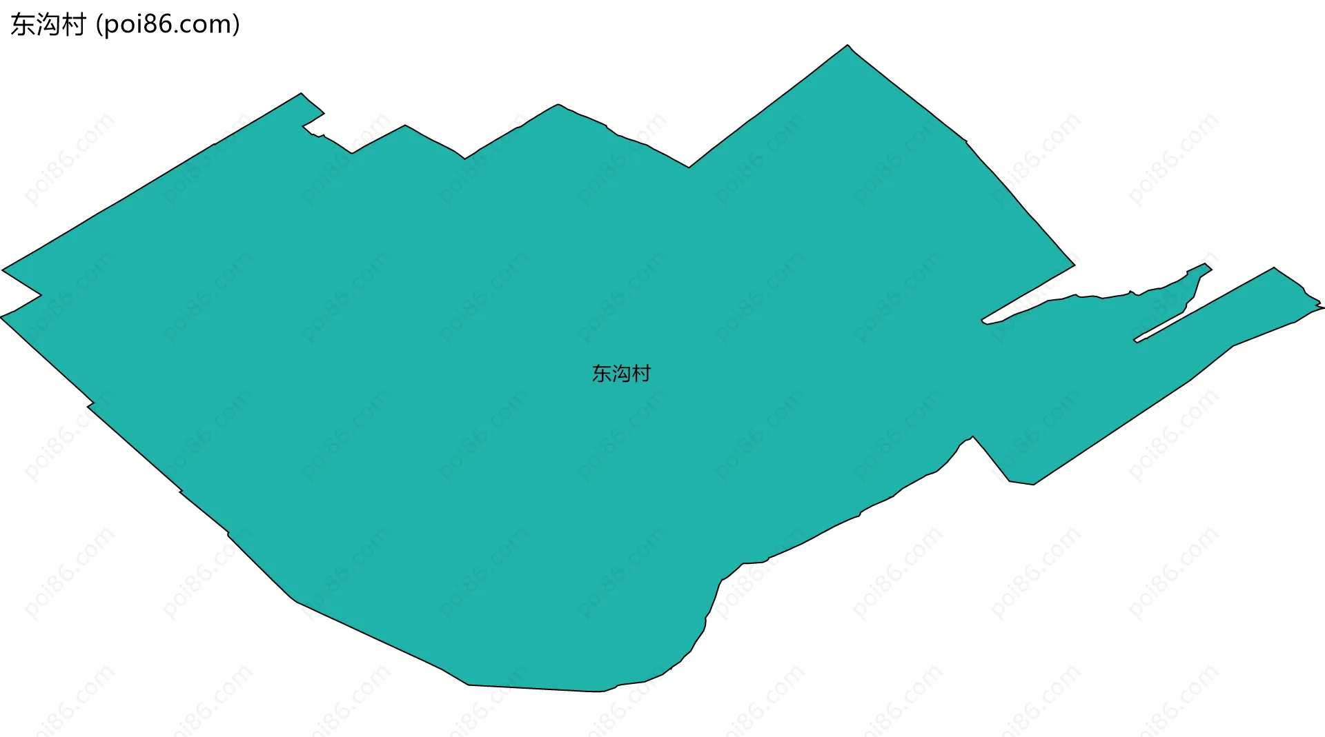 东沟村边界地图