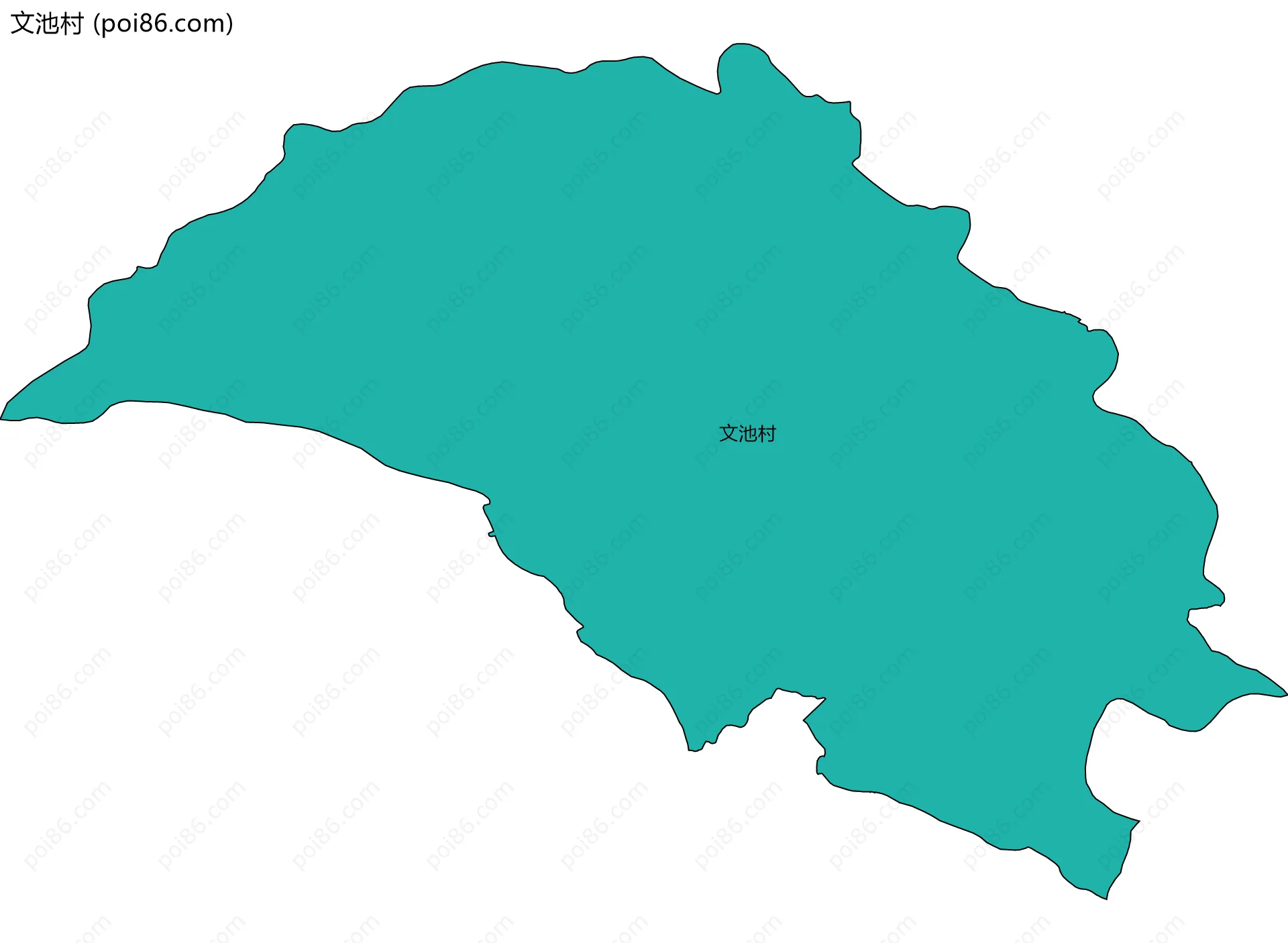 文池村边界地图