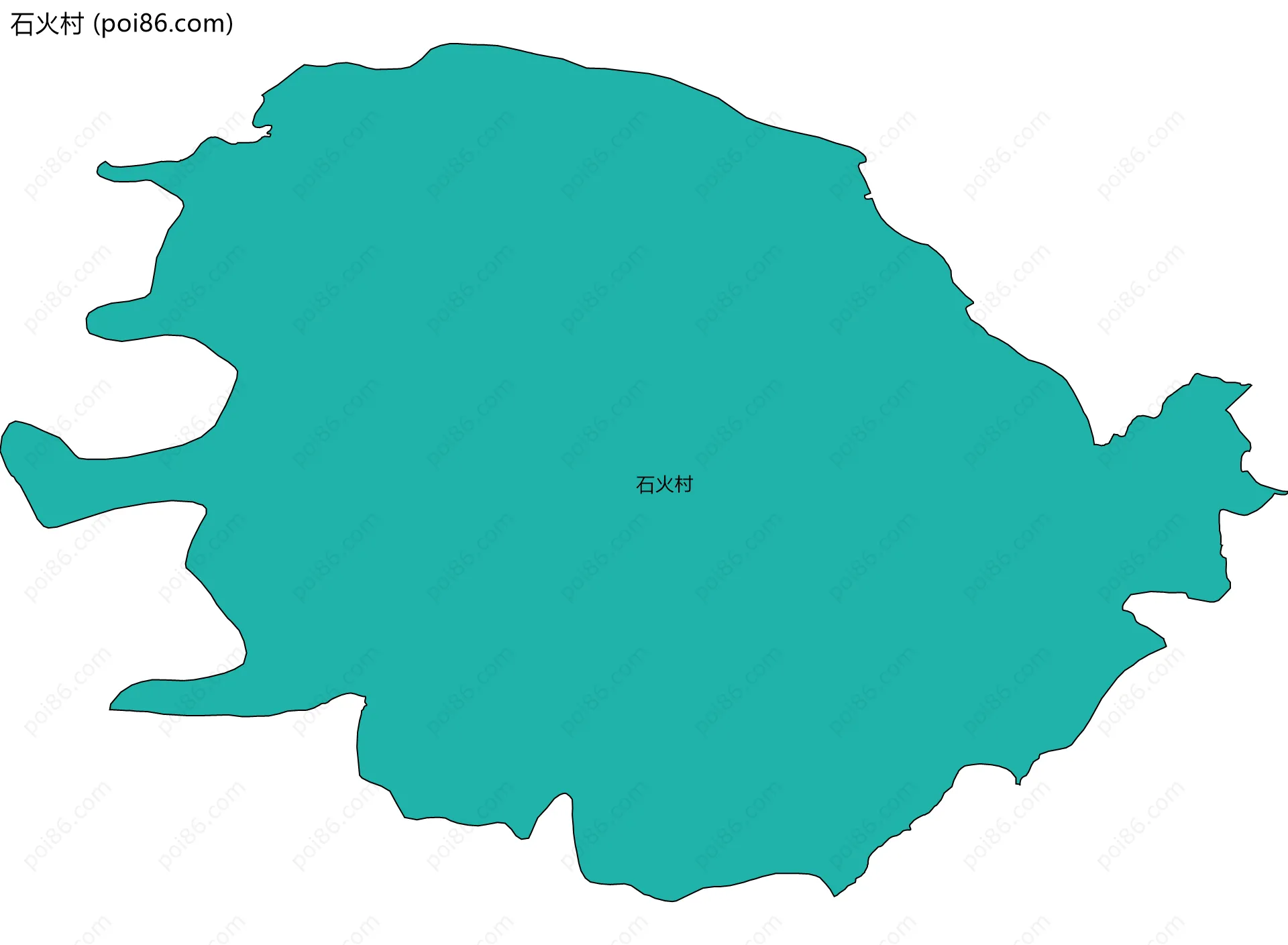 石火村边界地图