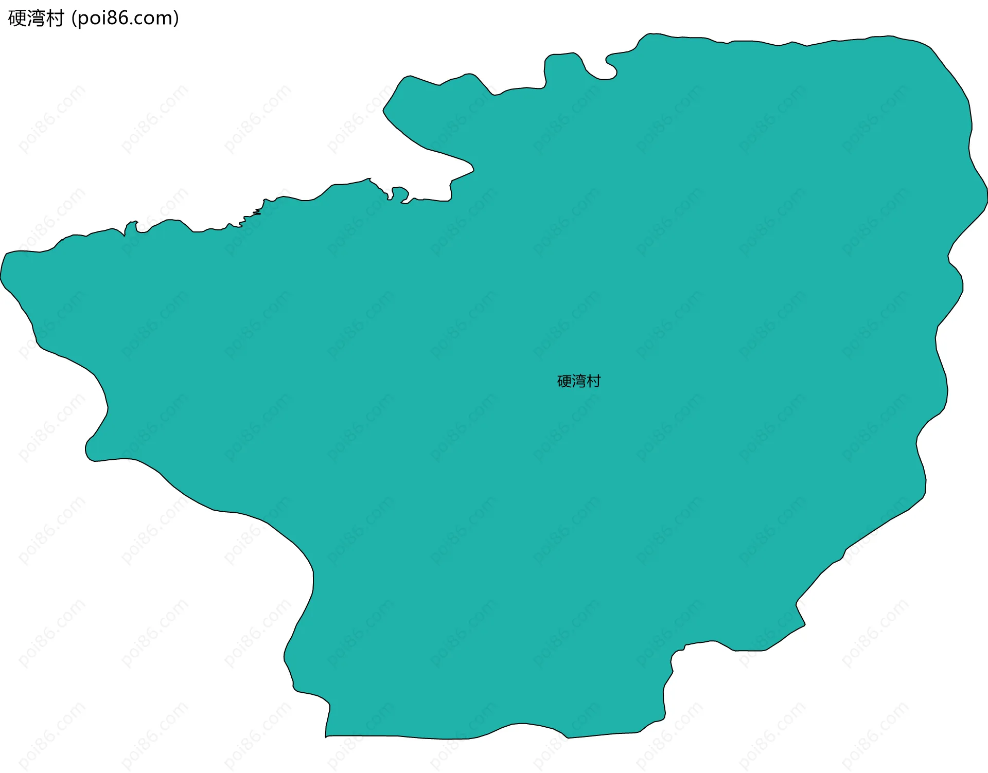 硬湾村边界地图