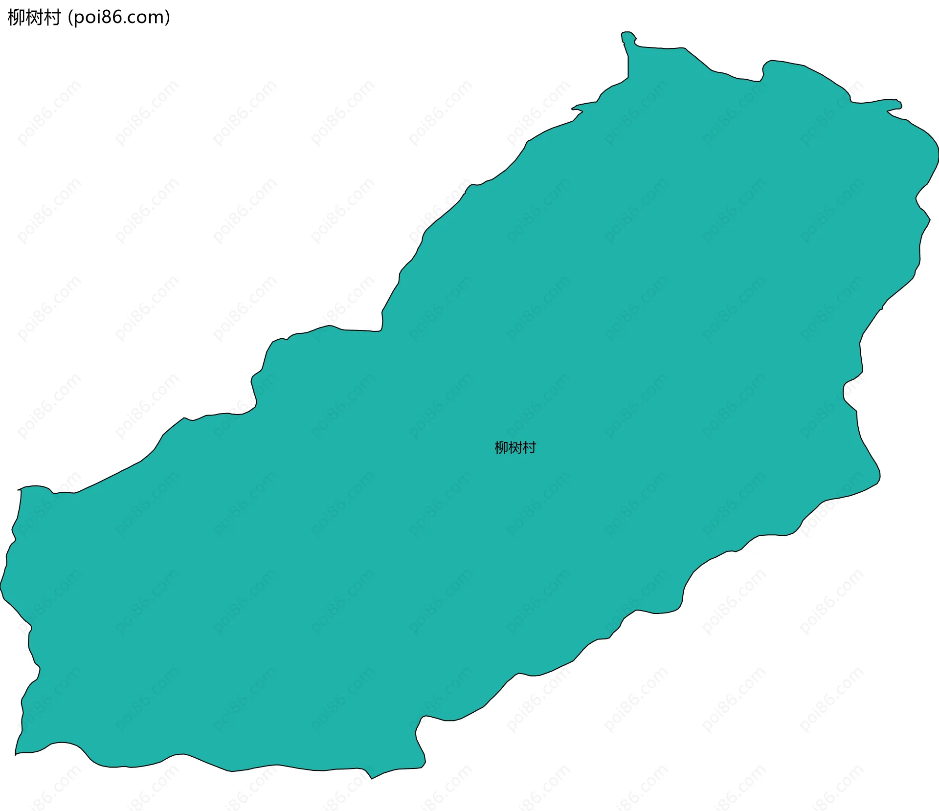 柳树村边界地图